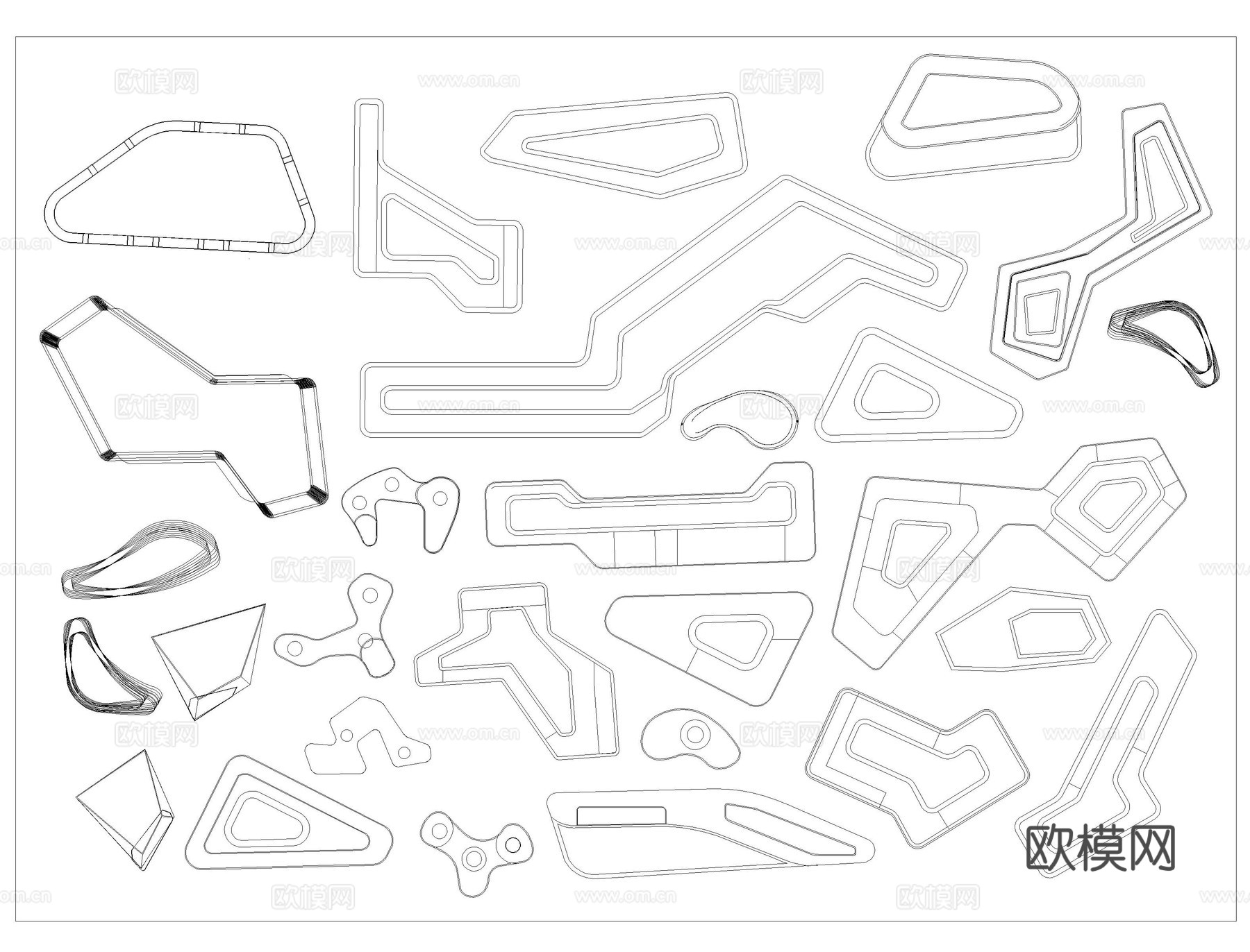 树池坐凳平面CADcad施工图
