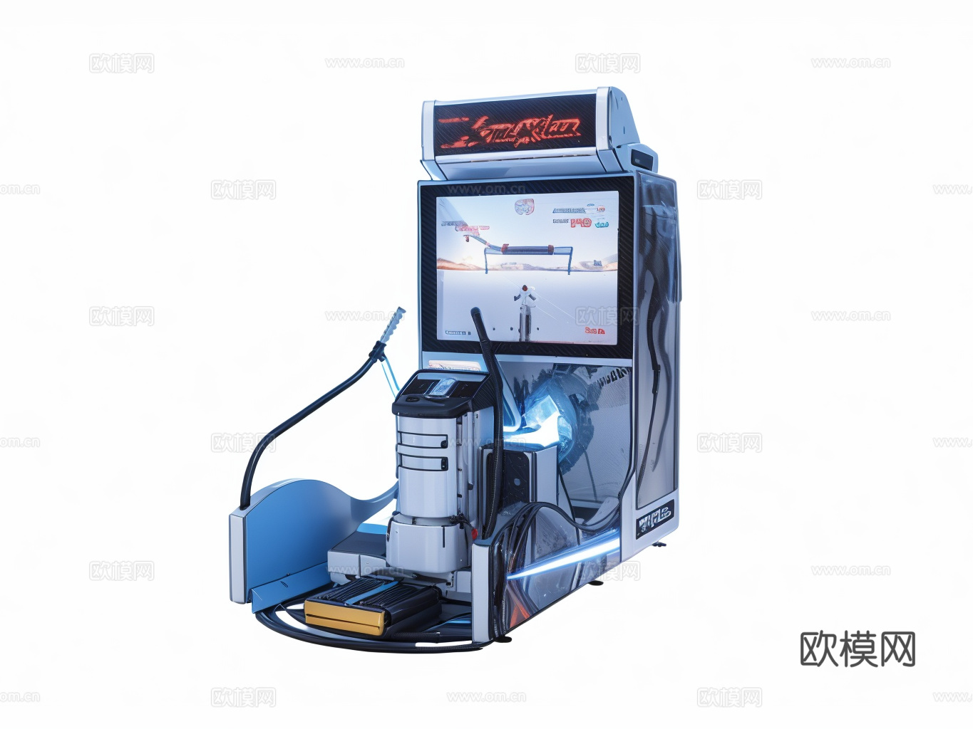 游乐设备su模型下载（渲染图1）