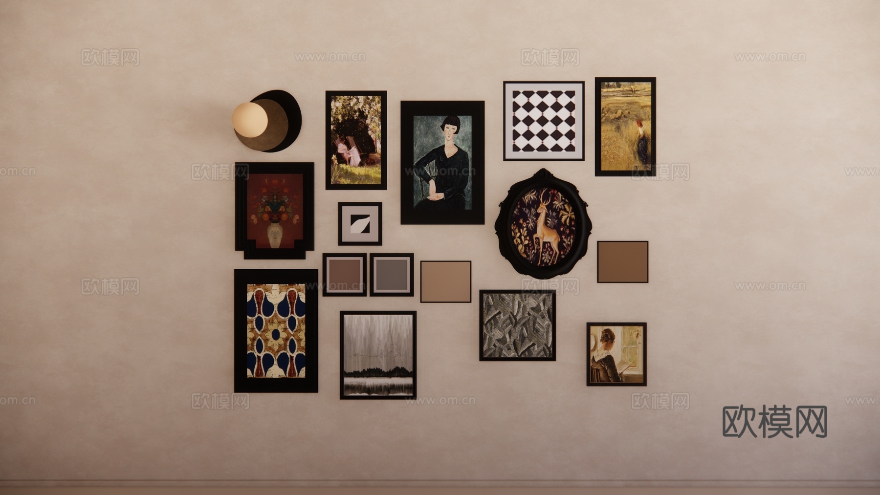 挂件 家装 陈设饰品 景观 小品 摆件 挂画 摆设su模型