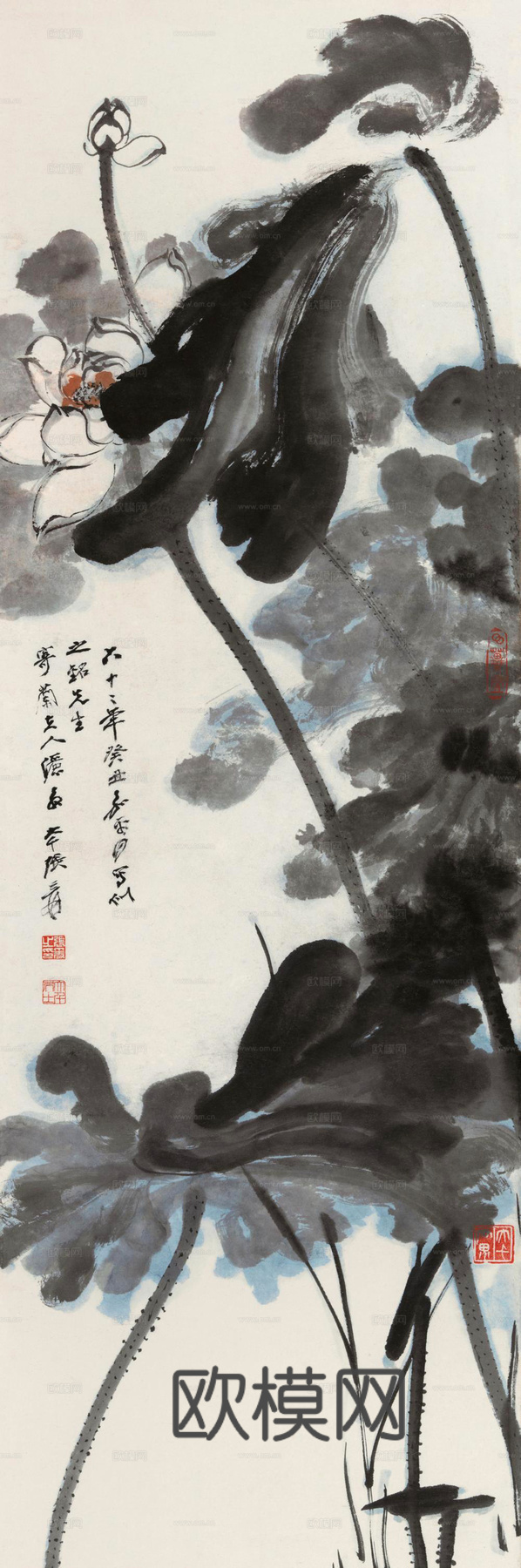 张大千绘画作品，中国近现代水墨画，写意水墨画52下载