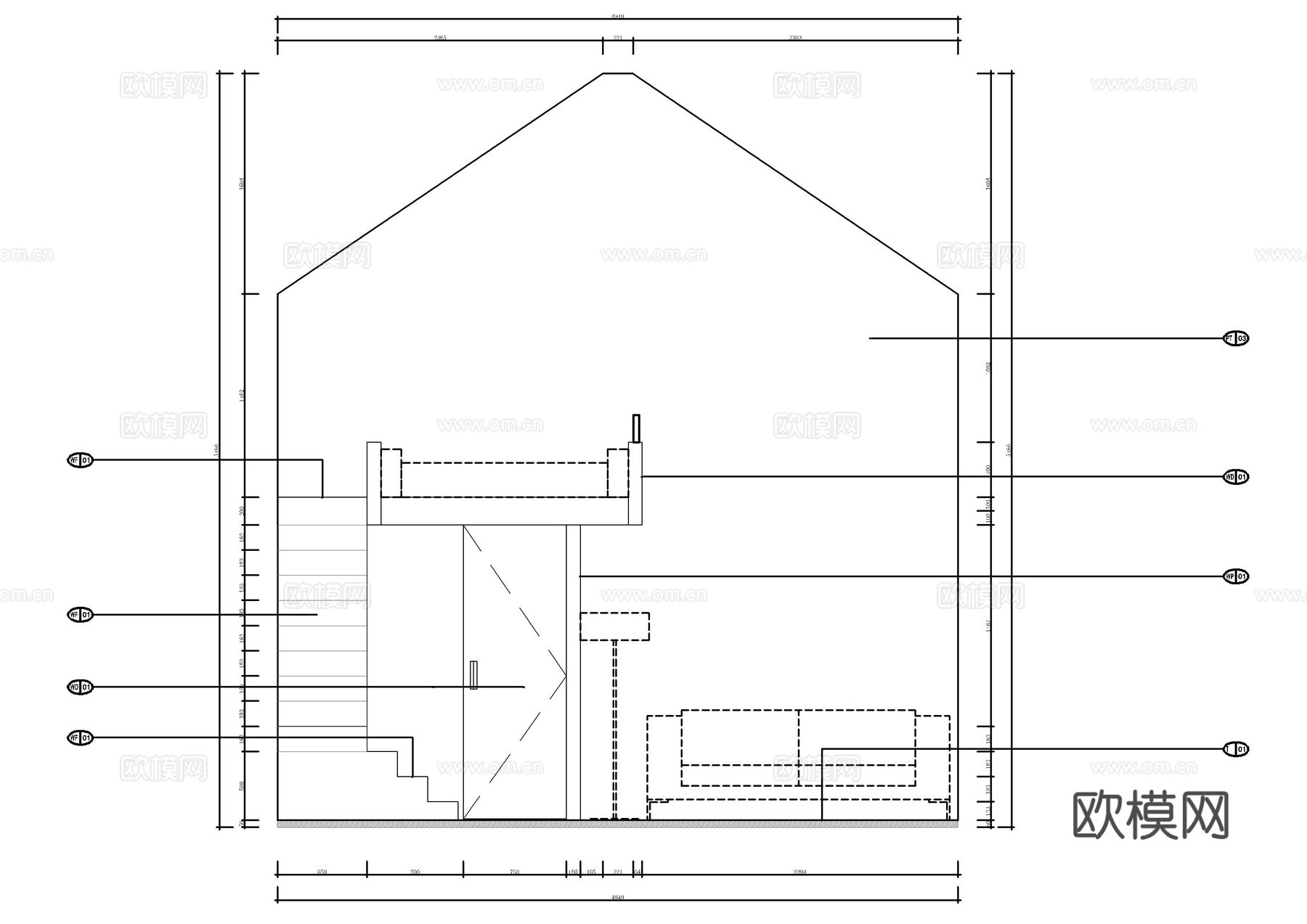 北京四合院民宿CAD施工图cad施工图