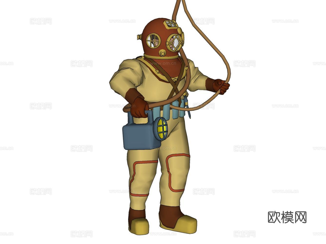 工业设备su模型