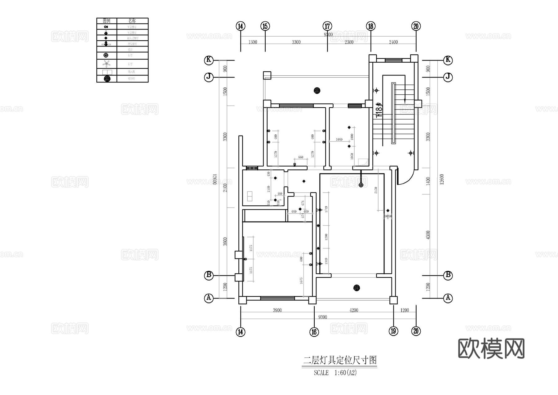 避暑度假民宿施工图cad施工图