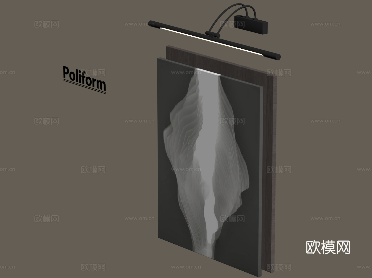 现代意式挂件 墙饰su模型