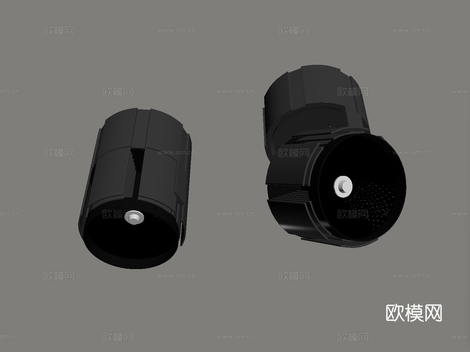 现代筒灯射灯 明装筒灯 转向式su模型