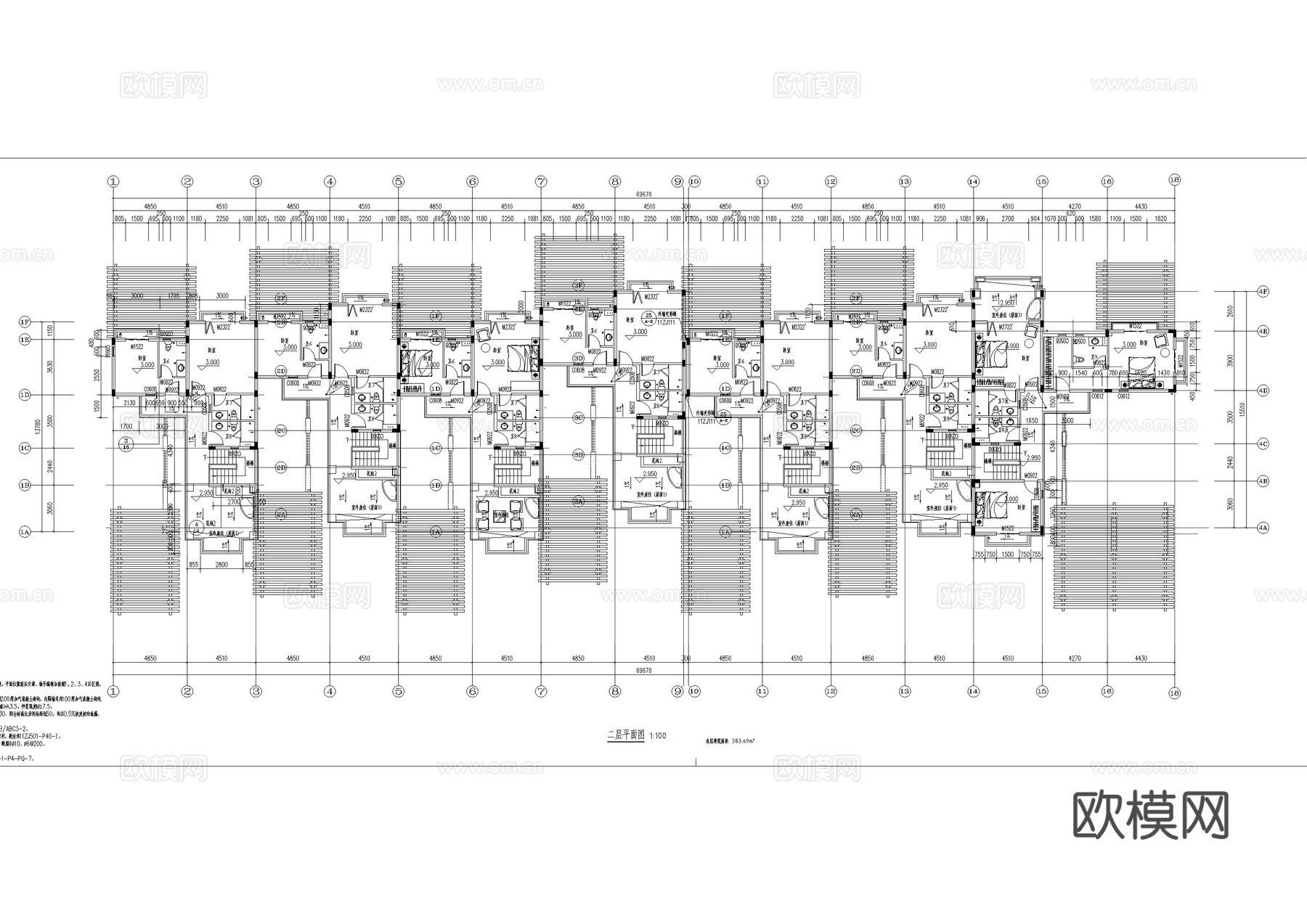 海南民宿建筑施工图cad施工图