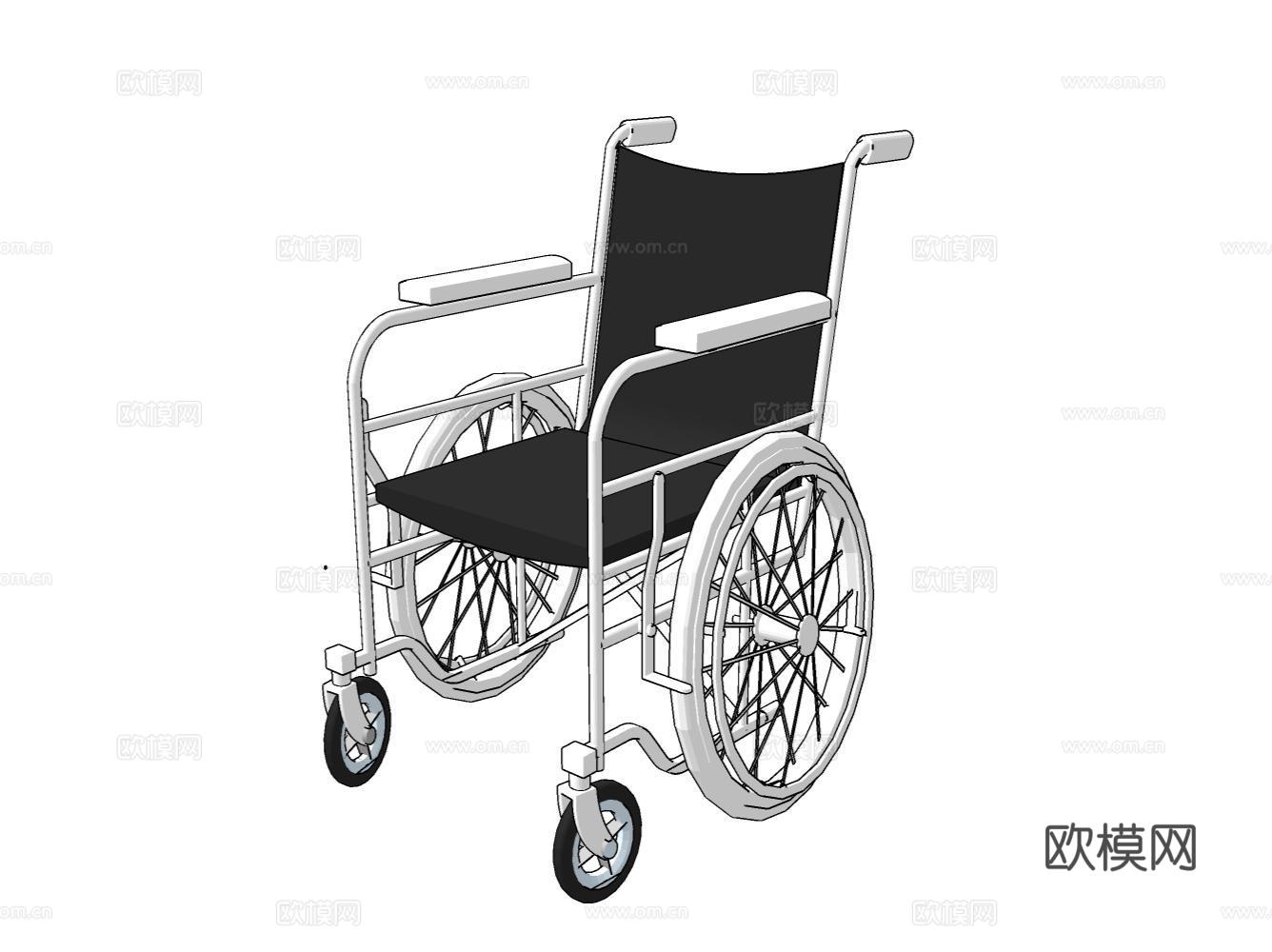 轮椅su模型