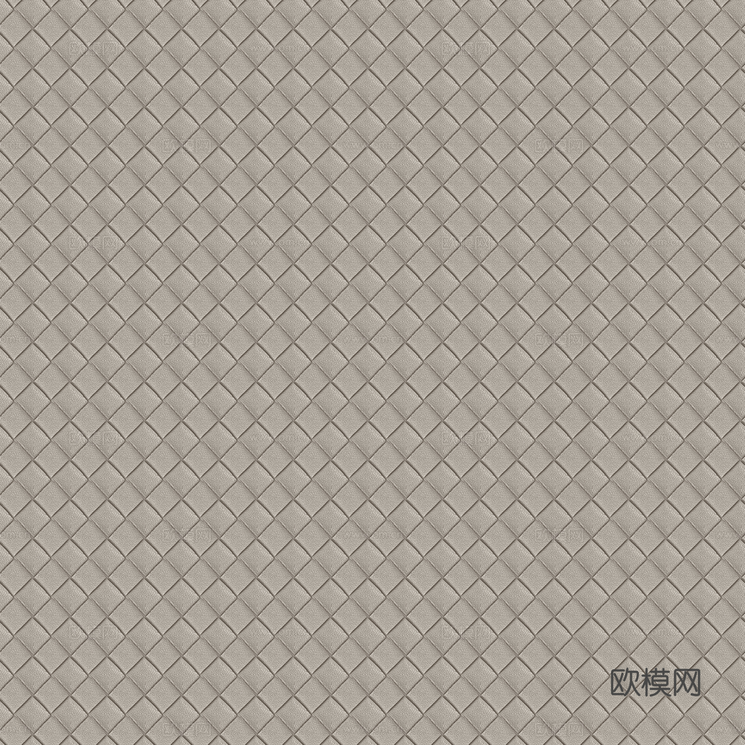 现代意式编织皮 无缝灰色编织皮贴图