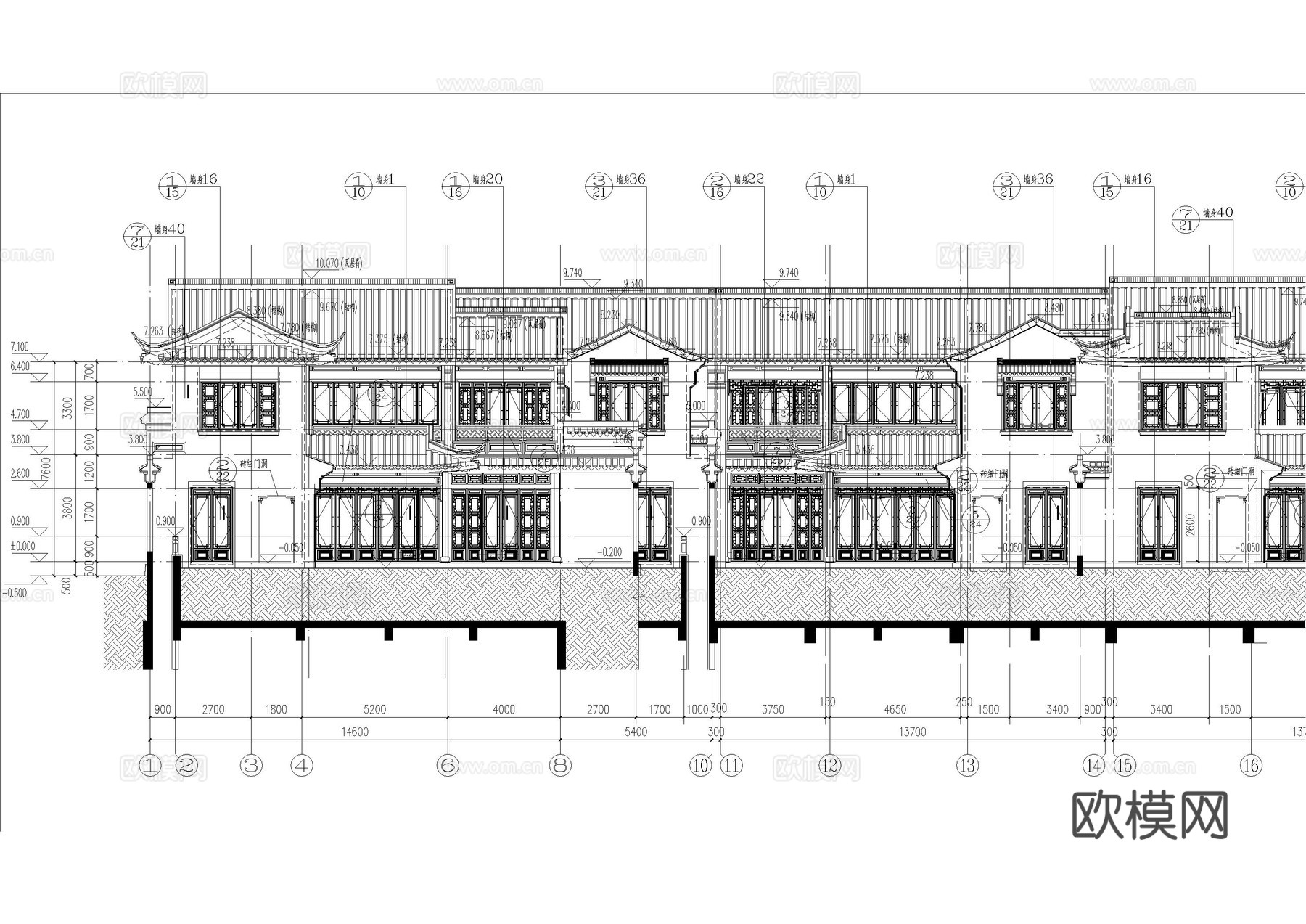 苏州民宿建筑施工图cad施工图