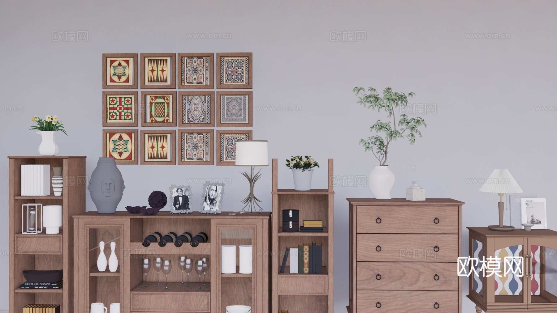 摆件 陈设饰品 室内小品 饰品 陈设 景观 挂画 小品 挂件su模型