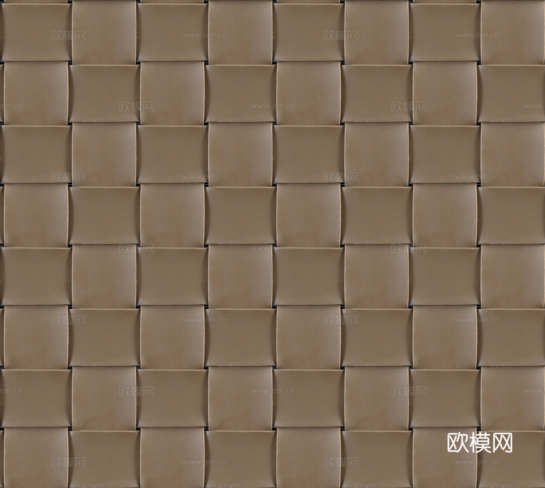 现代无缝咖色编织皮革 咖色编织人造皮