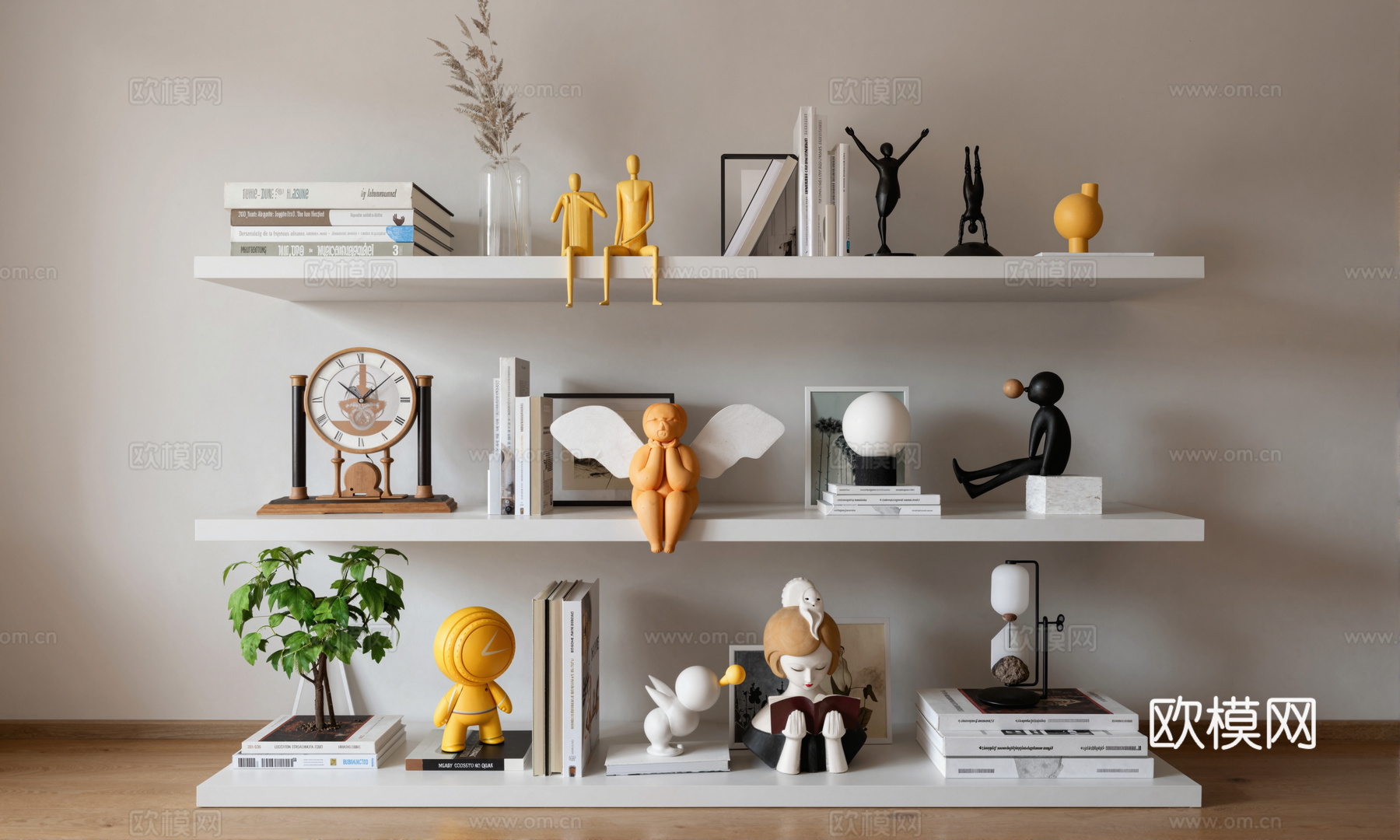 现代系列装饰摆件su模型