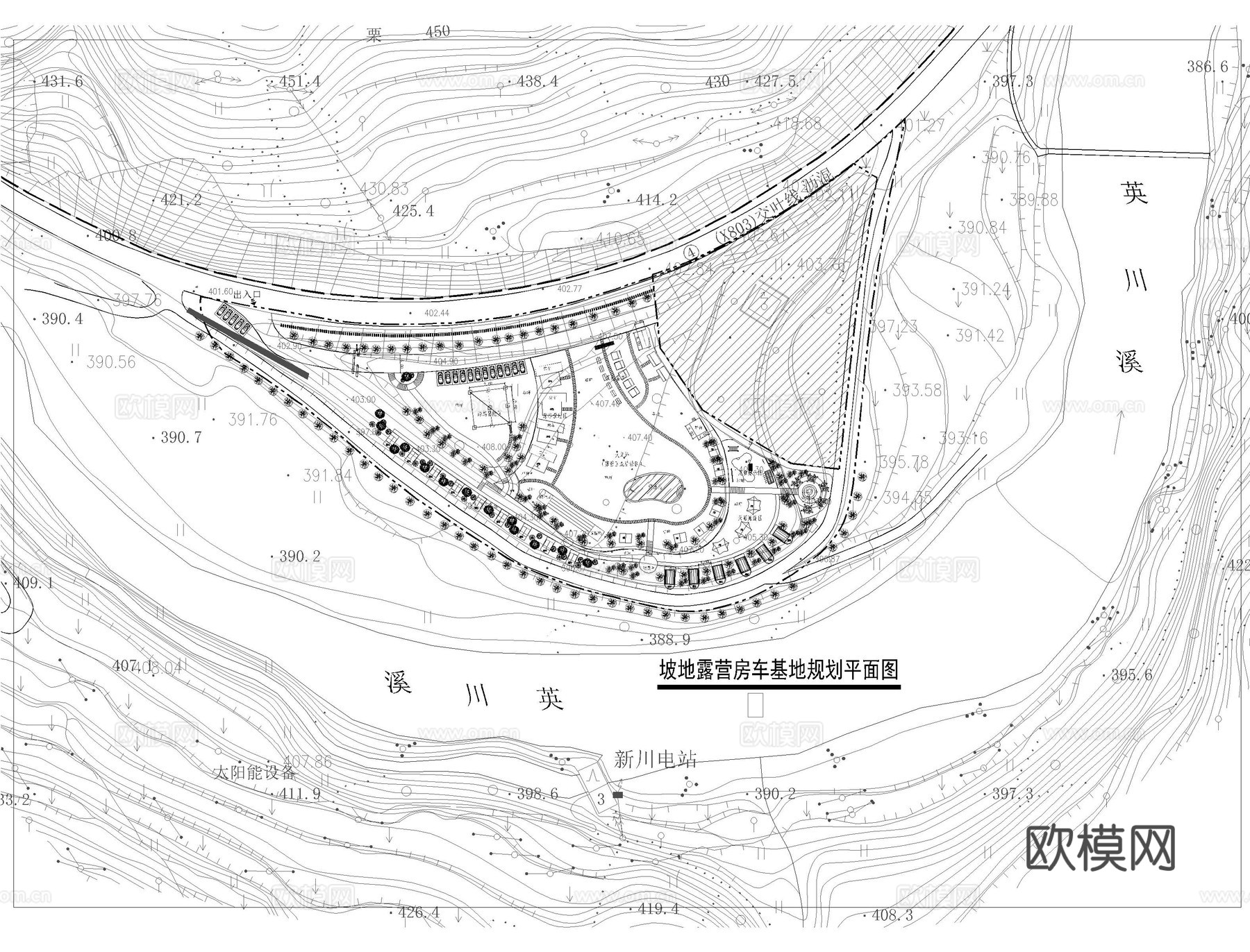 露营房车营地CADcad施工图