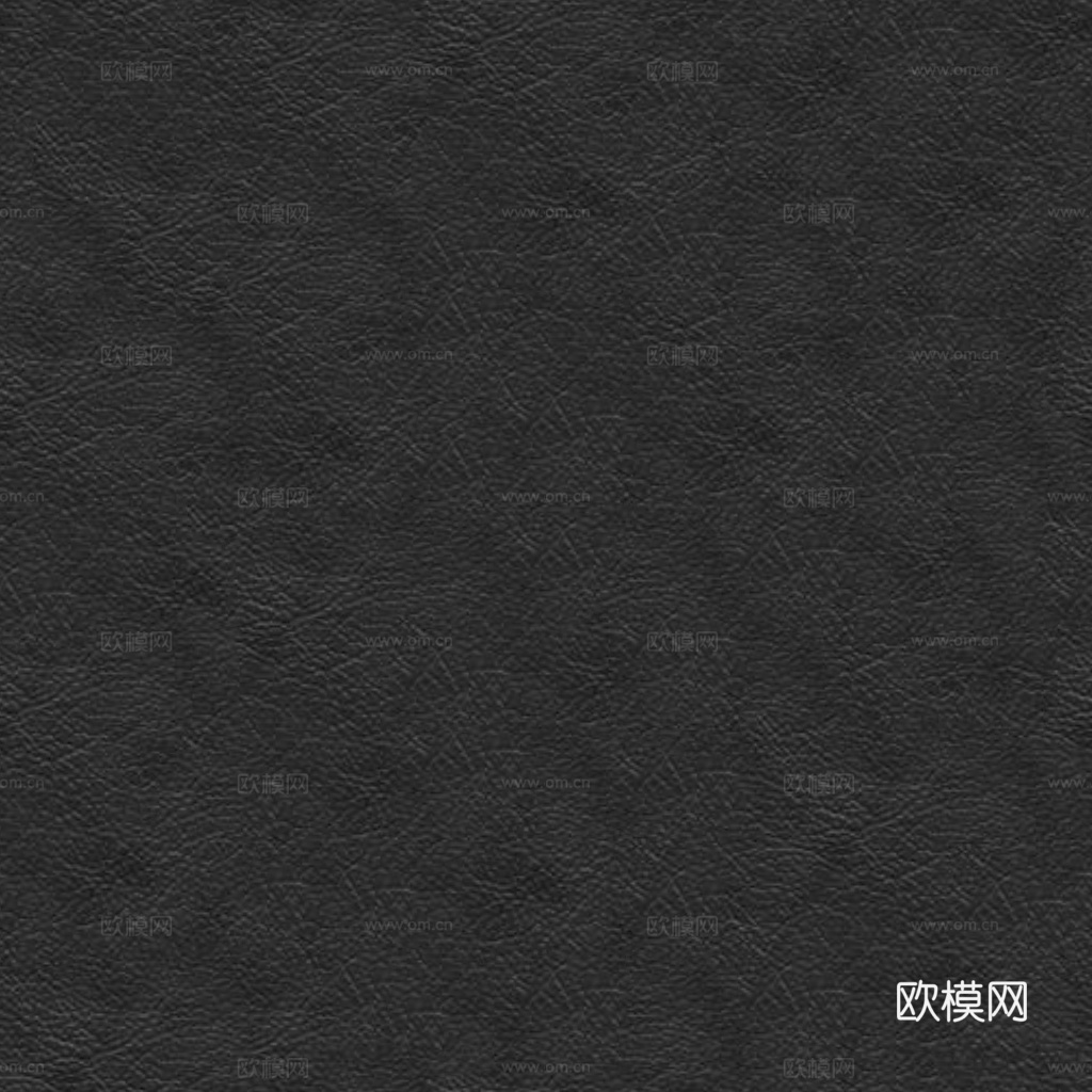 现代新中式粗纹皮革 黑色无缝皮纹皮革贴图