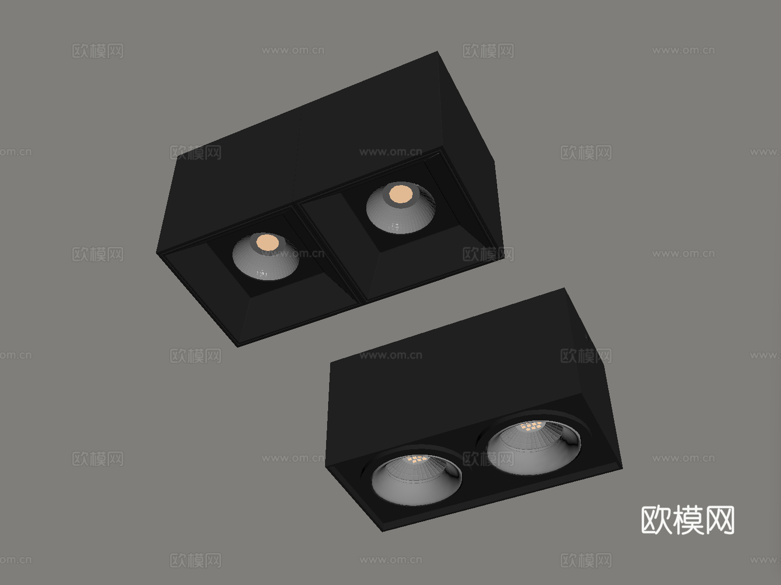 现代筒灯射灯 明装筒灯射灯su模型