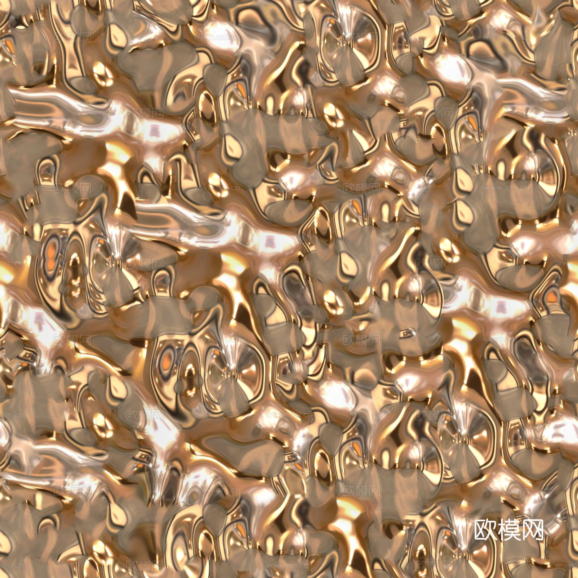 现代无缝金色水波纹不锈钢金属板