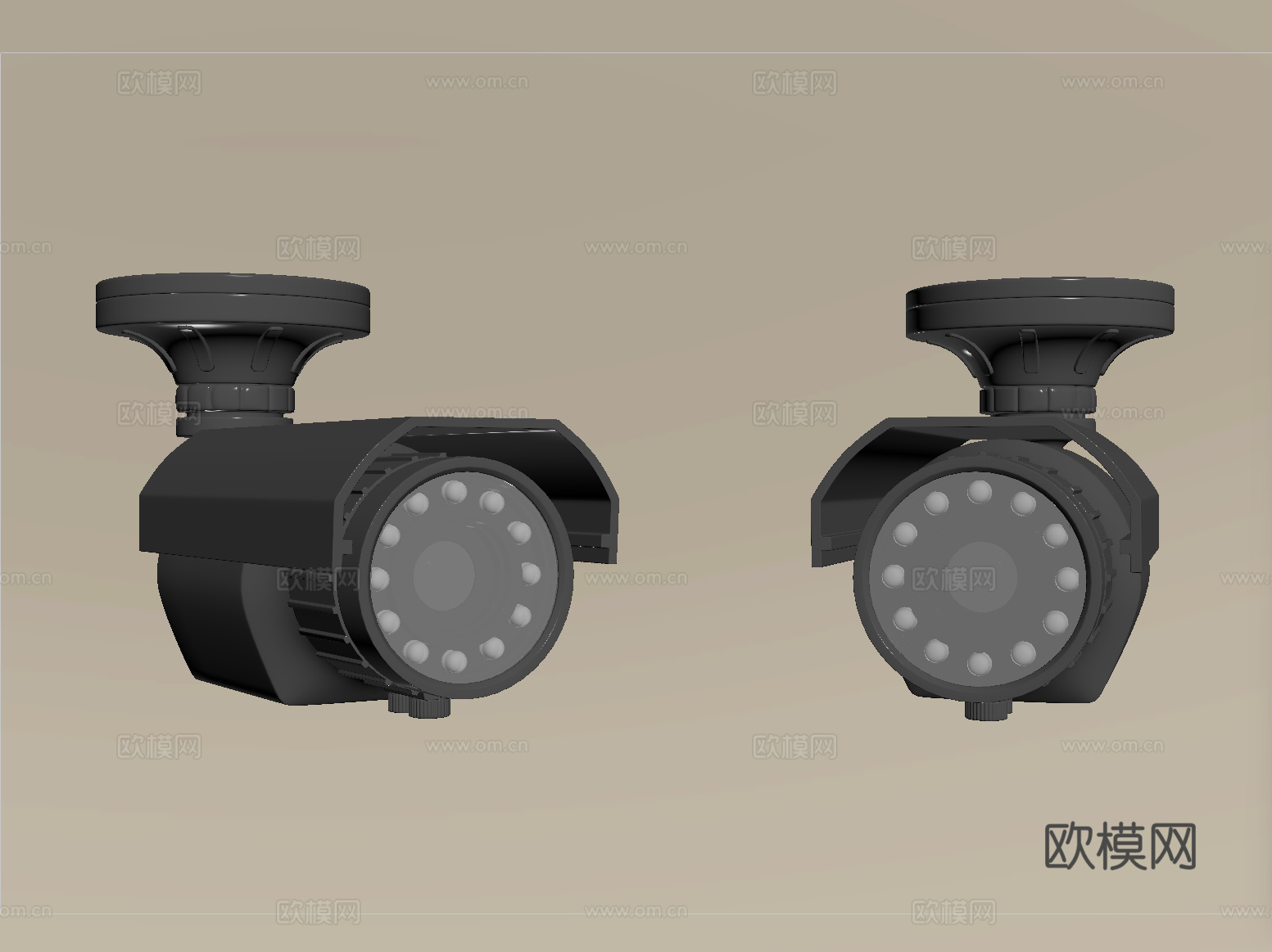 现代摄像头 智能安防监控设备su模型