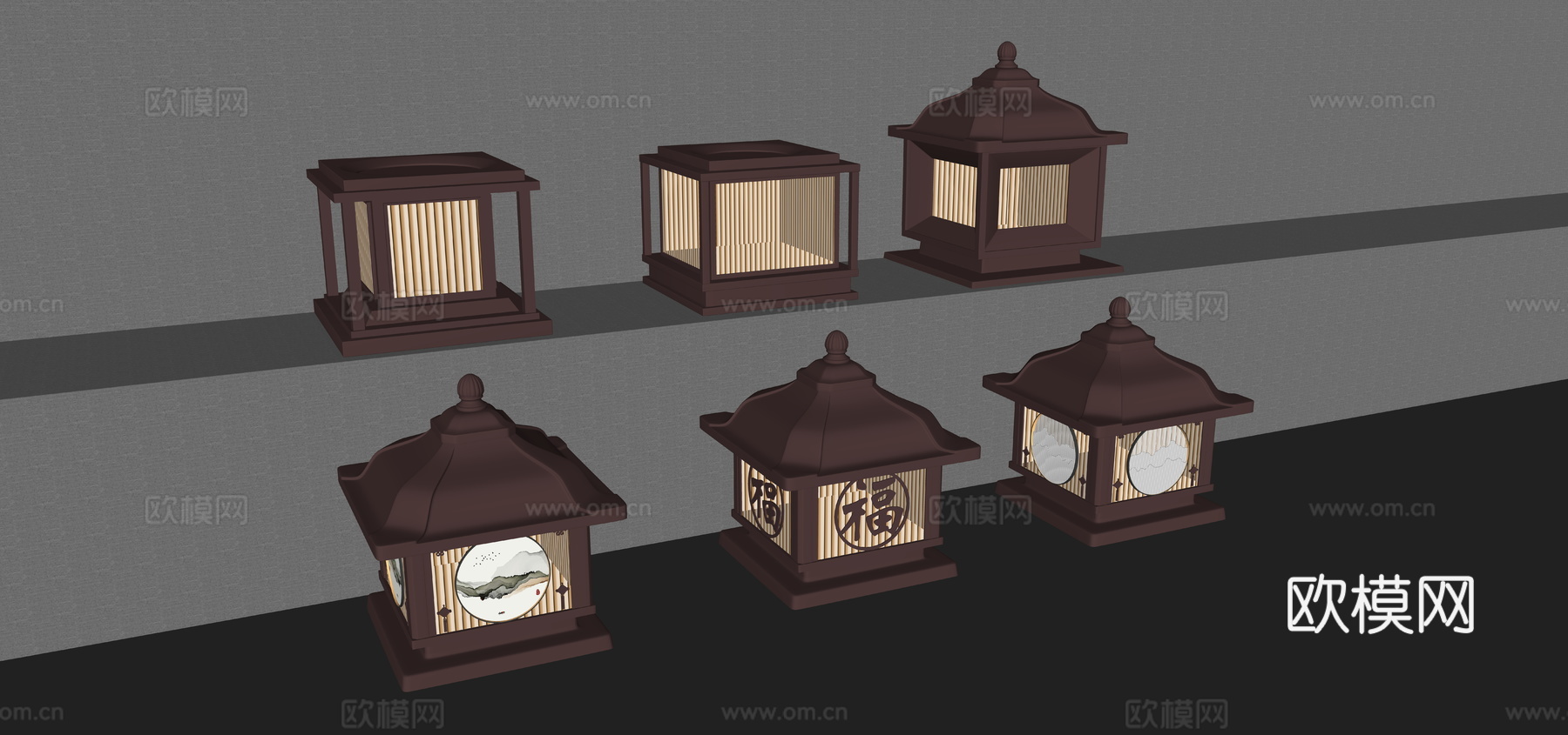 草坪灯 户外灯 景观灯su模型
