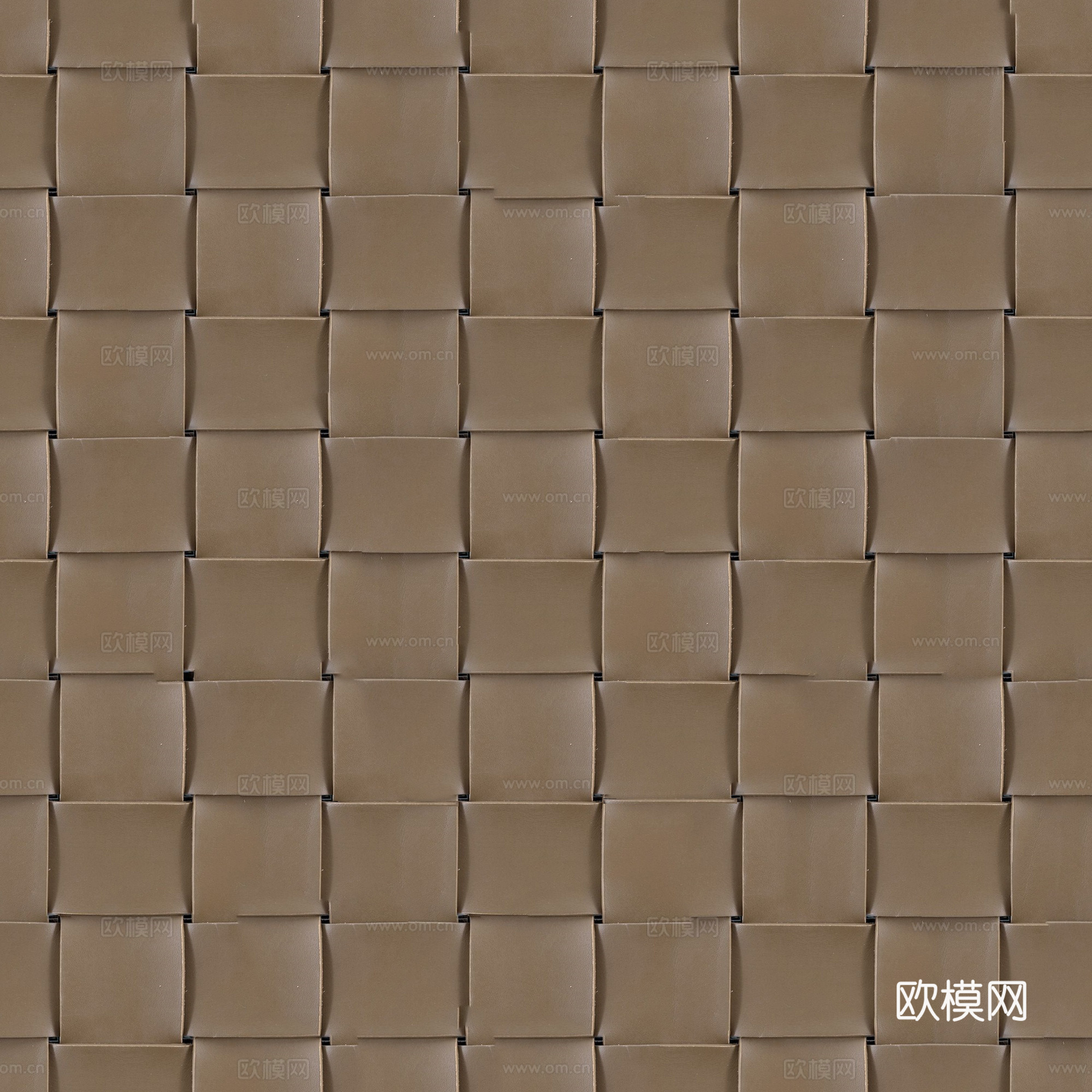 现代无缝咖色编织皮革 咖色编织人造皮