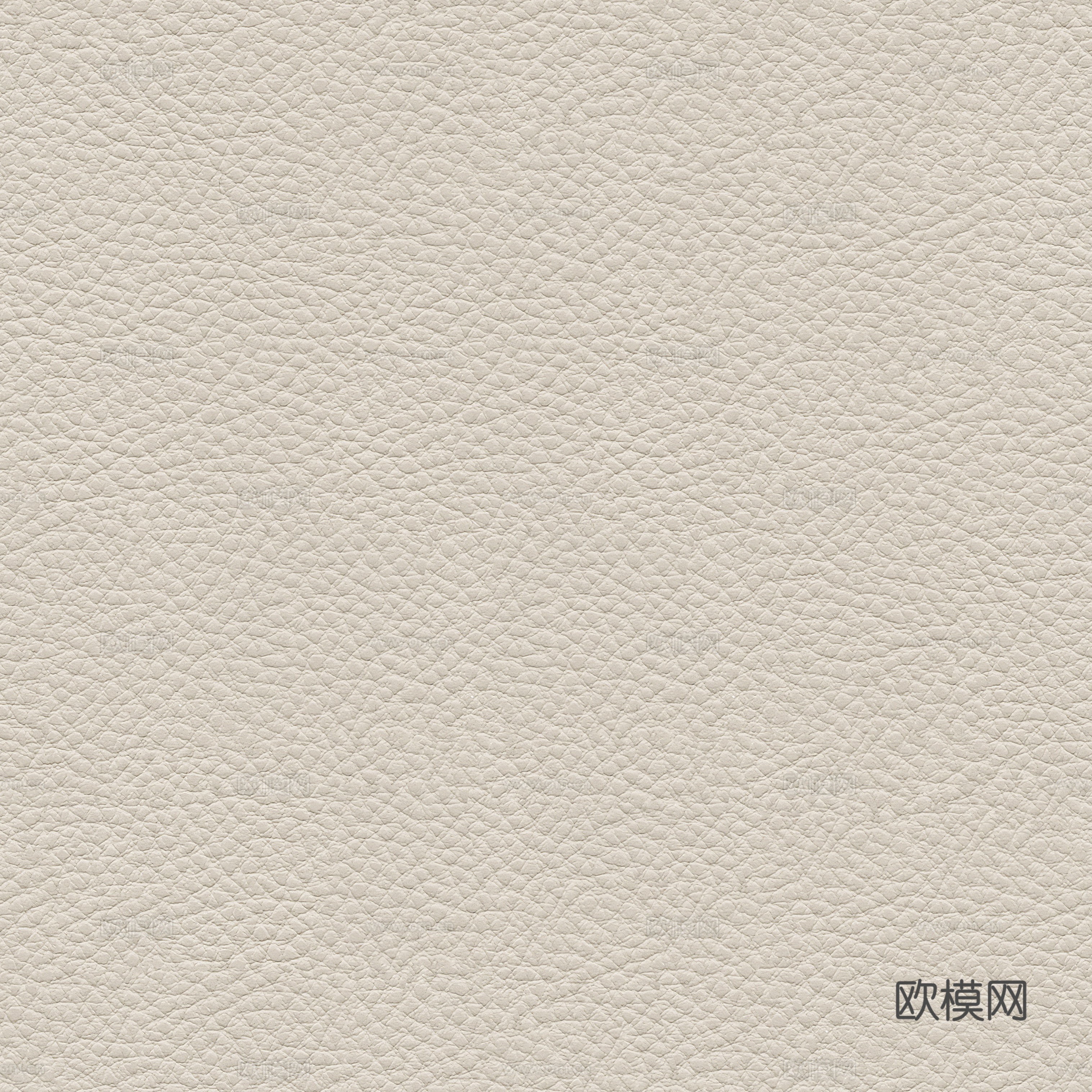 现代细纹无缝奶油白皮革皮纹贴图