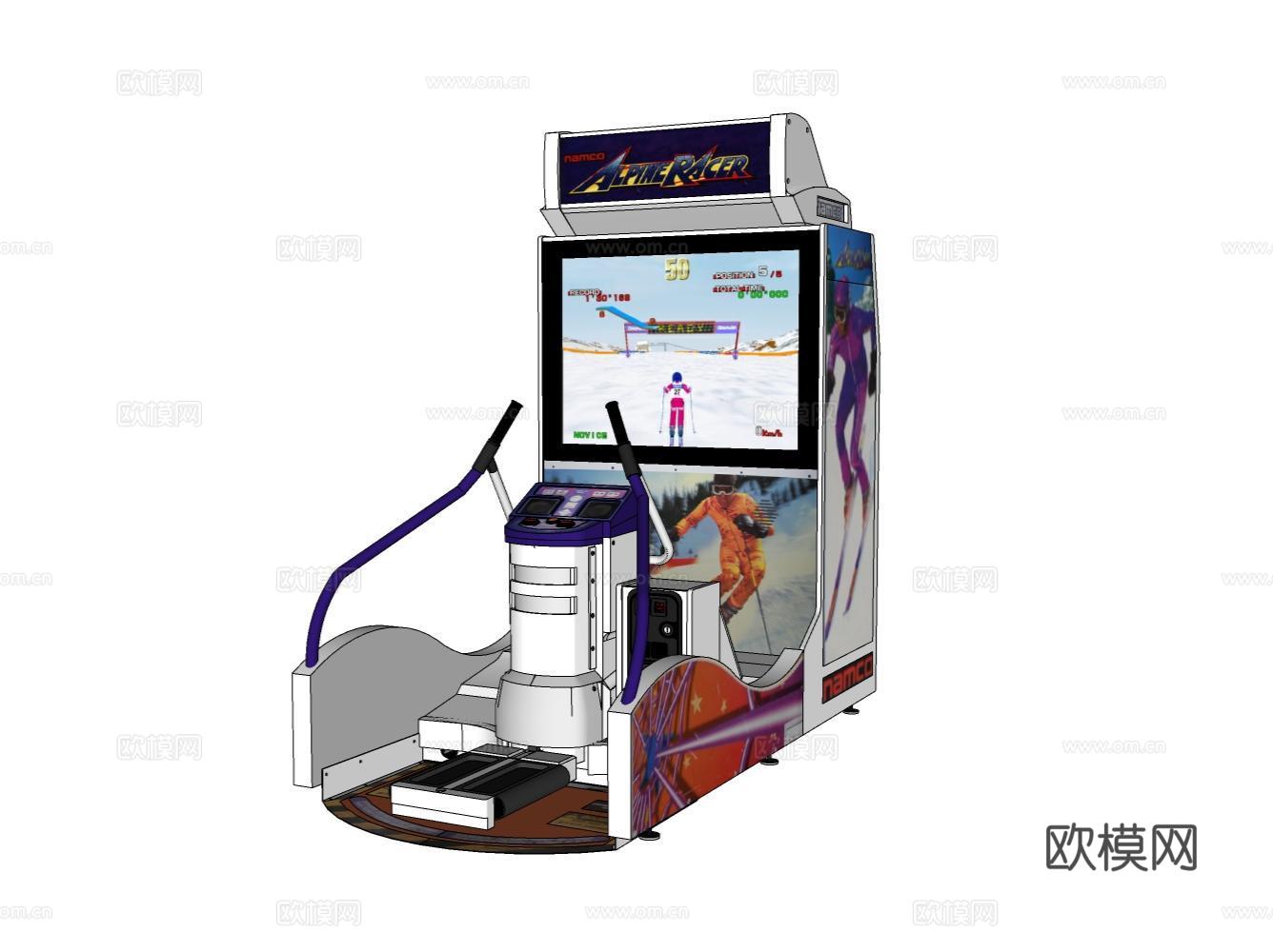 游乐设备su模型下载（渲染图2）