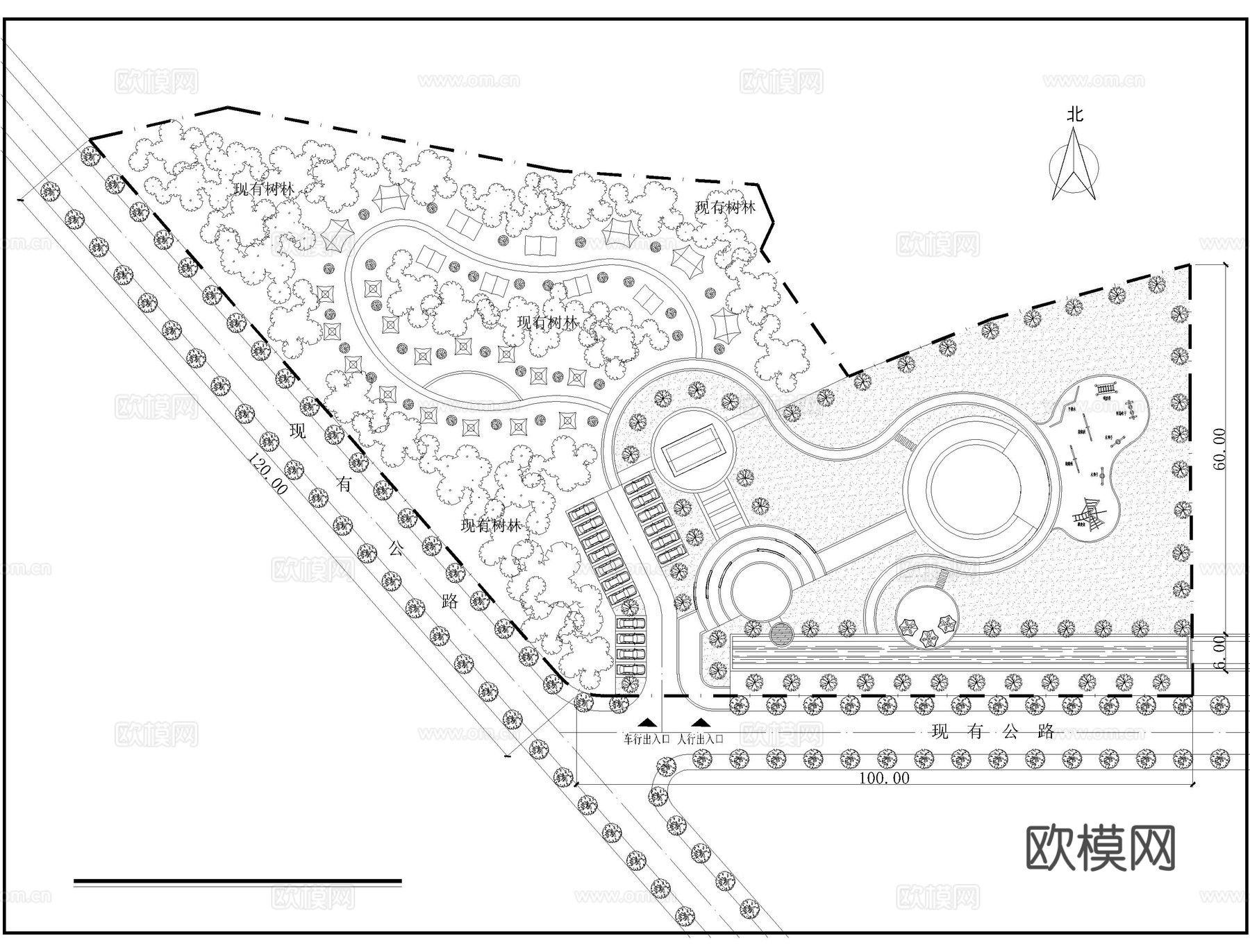 露营房车营地CADcad施工图