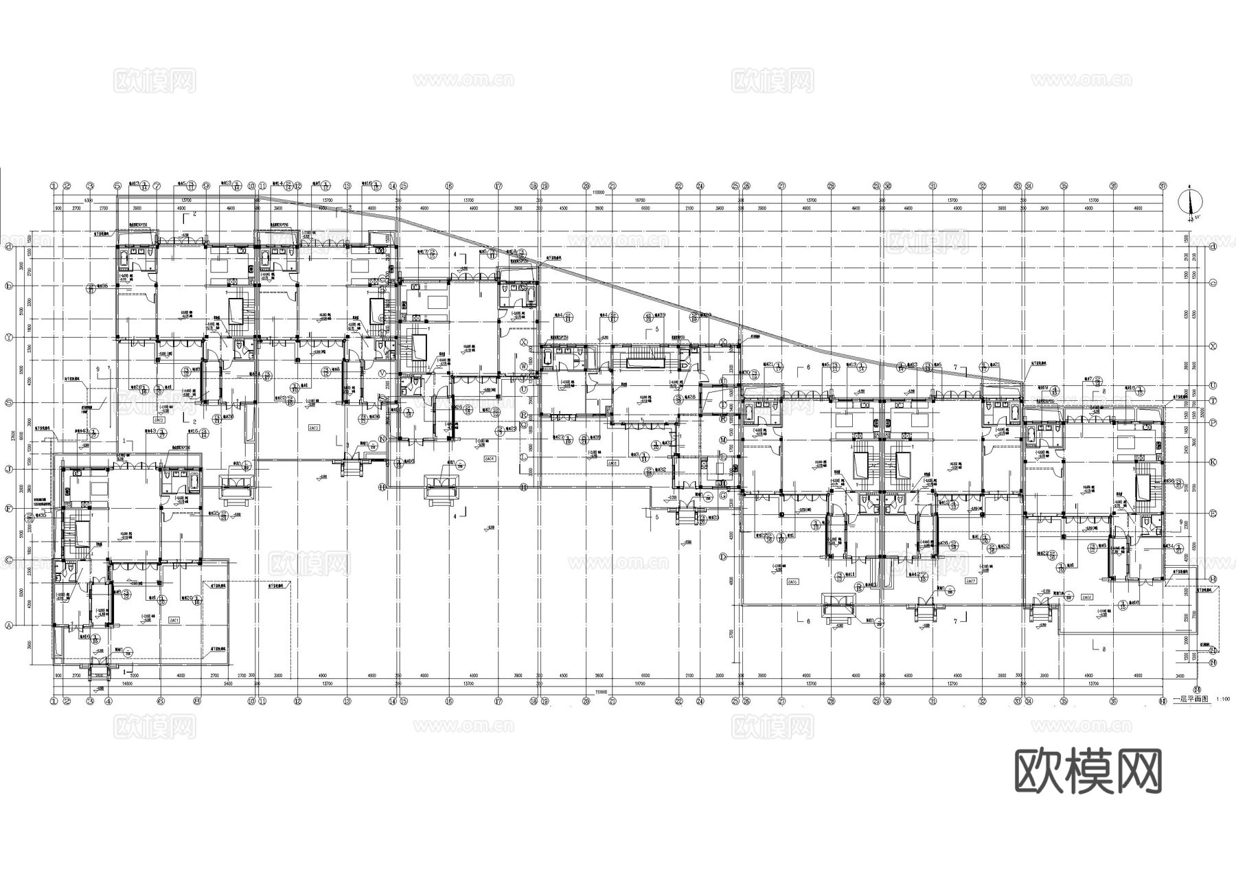 苏州民宿建筑施工图cad施工图