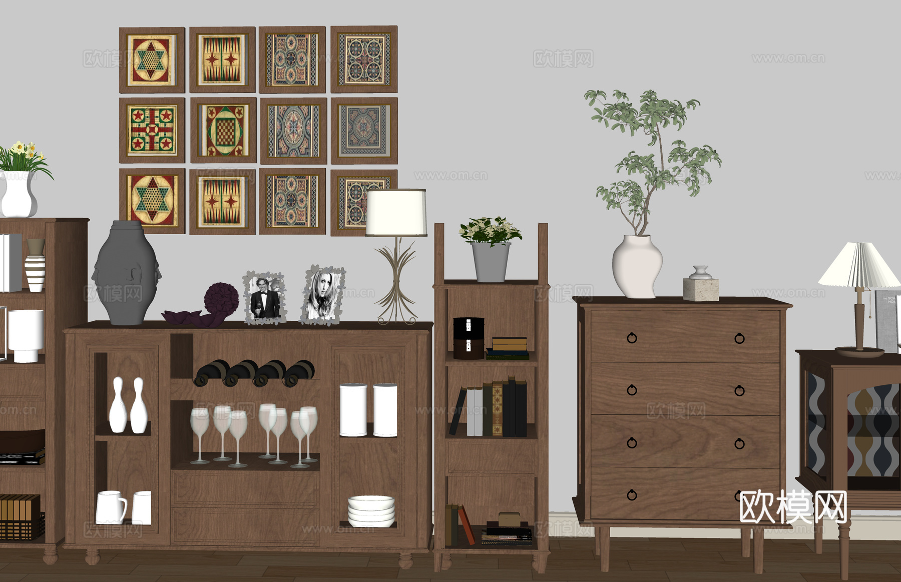 摆件 陈设饰品 室内小品 饰品 陈设 景观 挂画 小品 挂件su模型