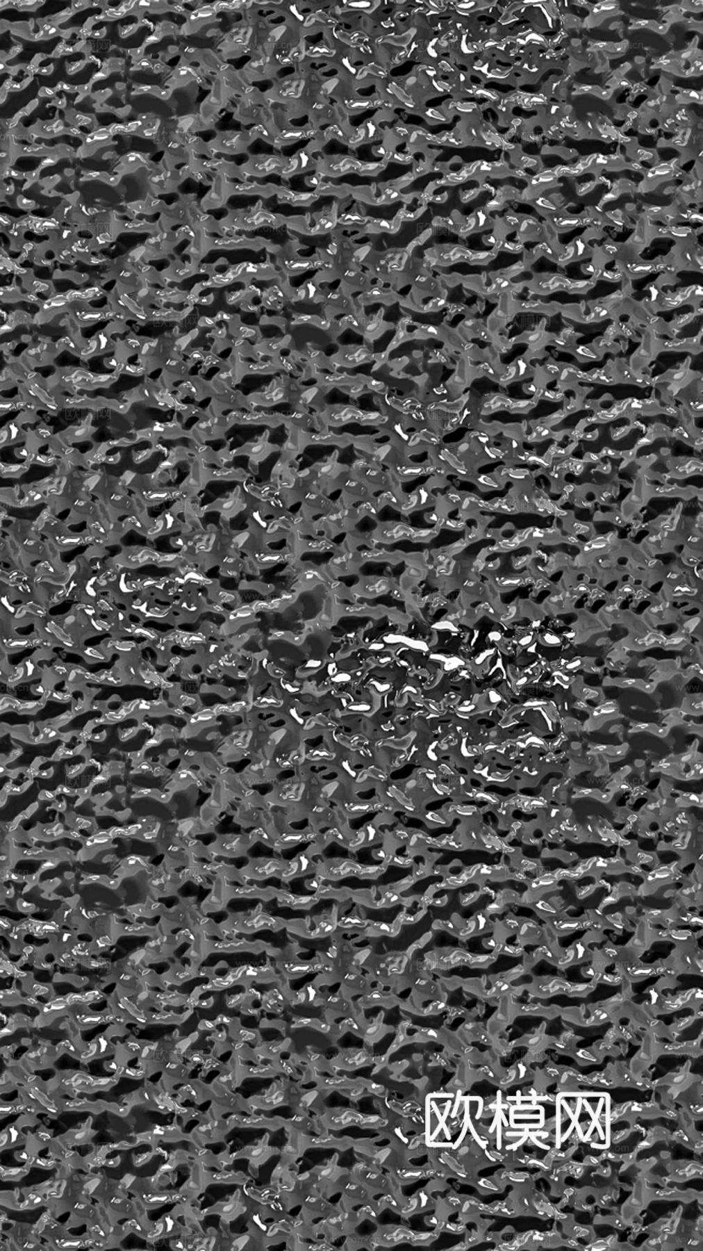 现代水波纹金属 银黑色水波纹不锈钢贴图