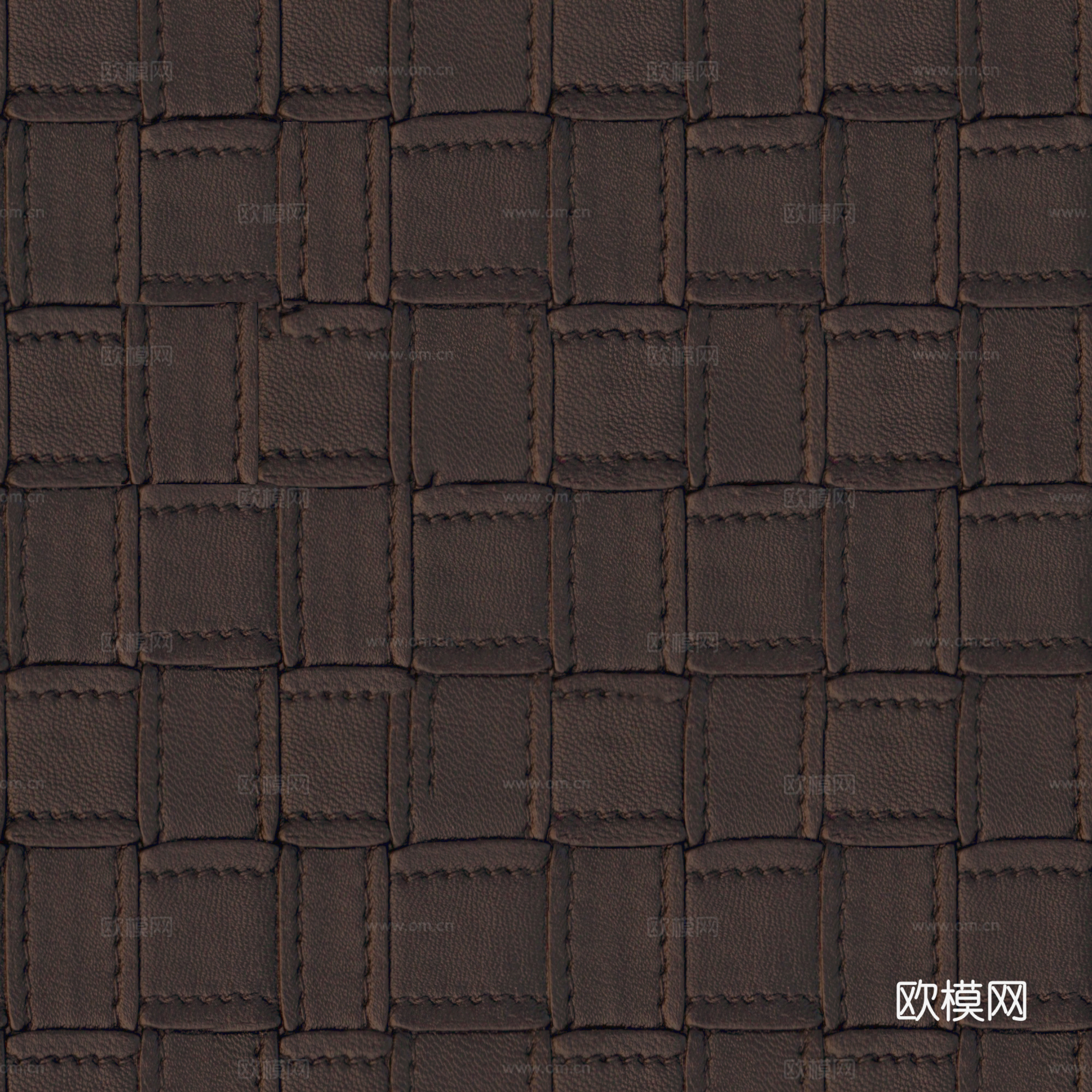 无缝卡其色编制皮革贴图