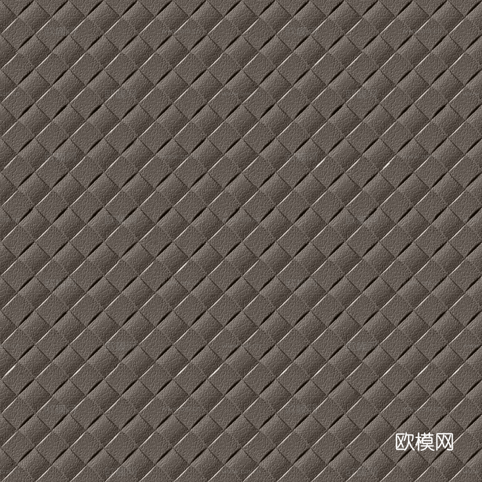 现代无缝咖色编织皮革 咖色编织人造皮