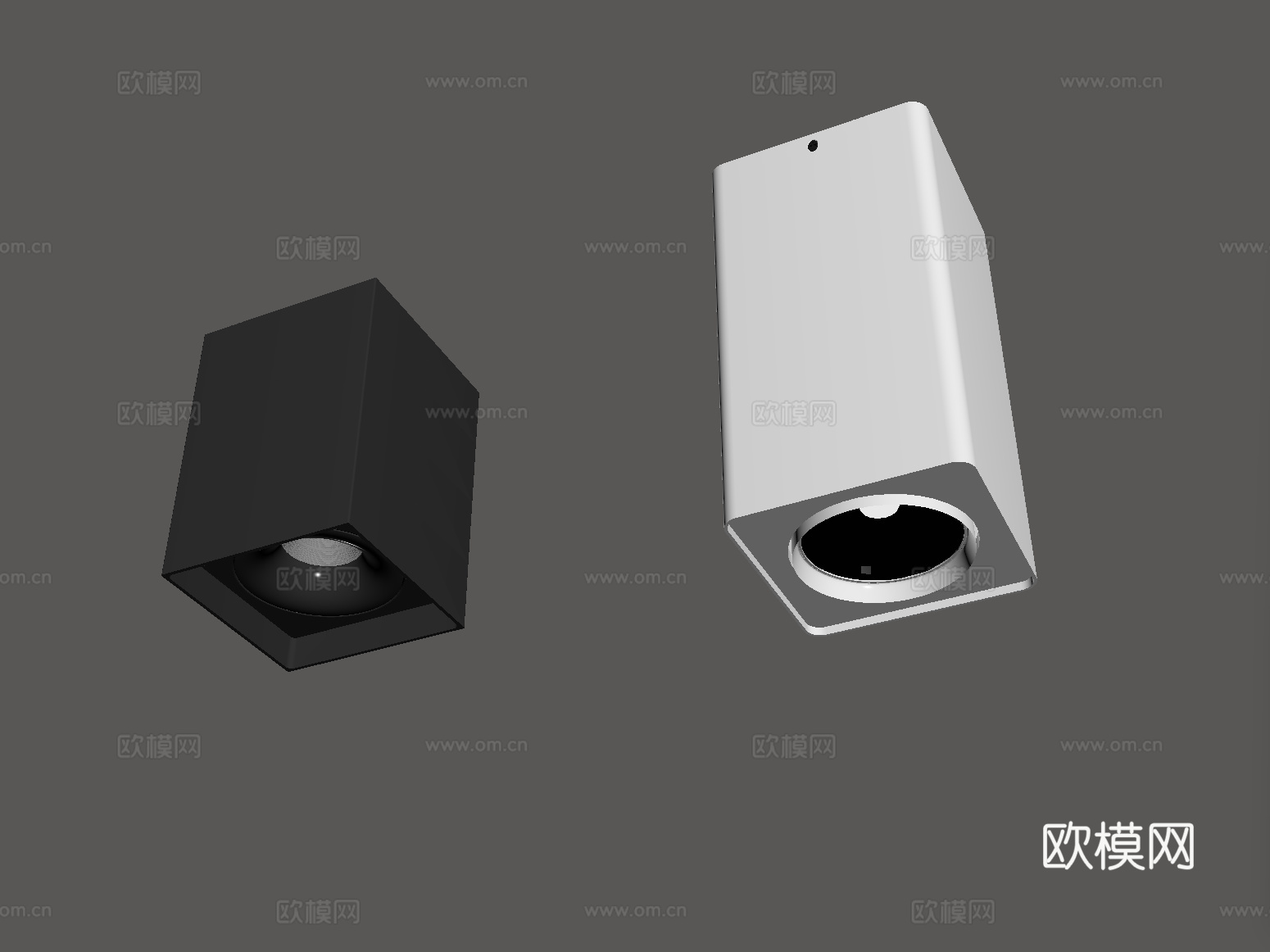 现代筒灯射灯 明装筒灯射灯su模型