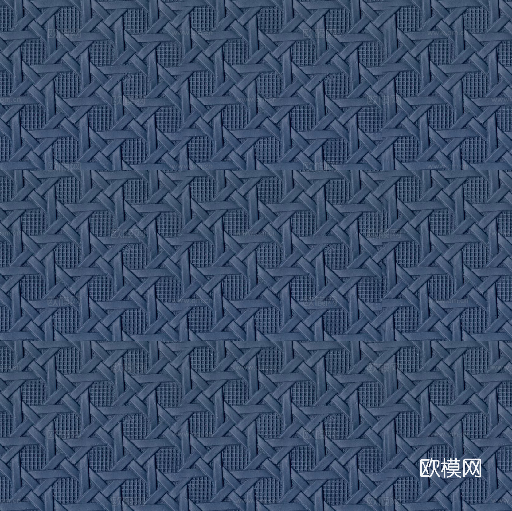 现代轻奢编织皮 蓝色皮纹编织贴图