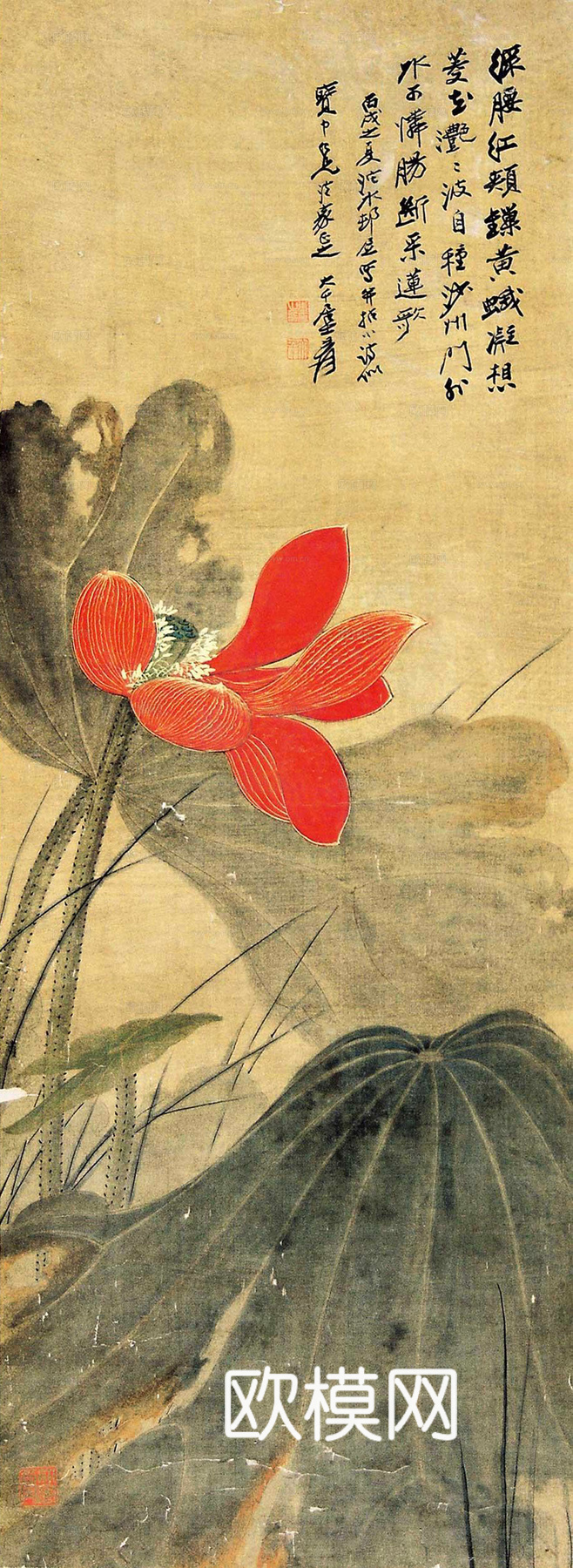 张大千绘画作品，中国近现代水墨画，写意水墨画70下载