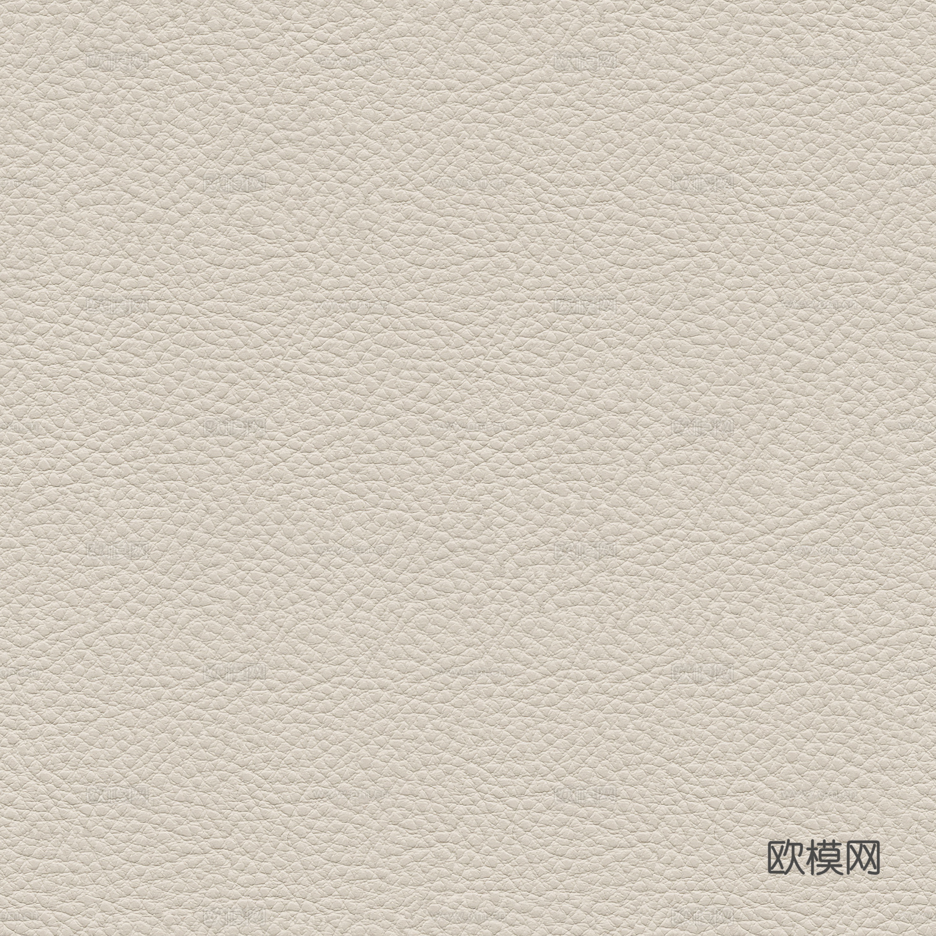 现代细纹无缝奶油白皮革皮纹贴图