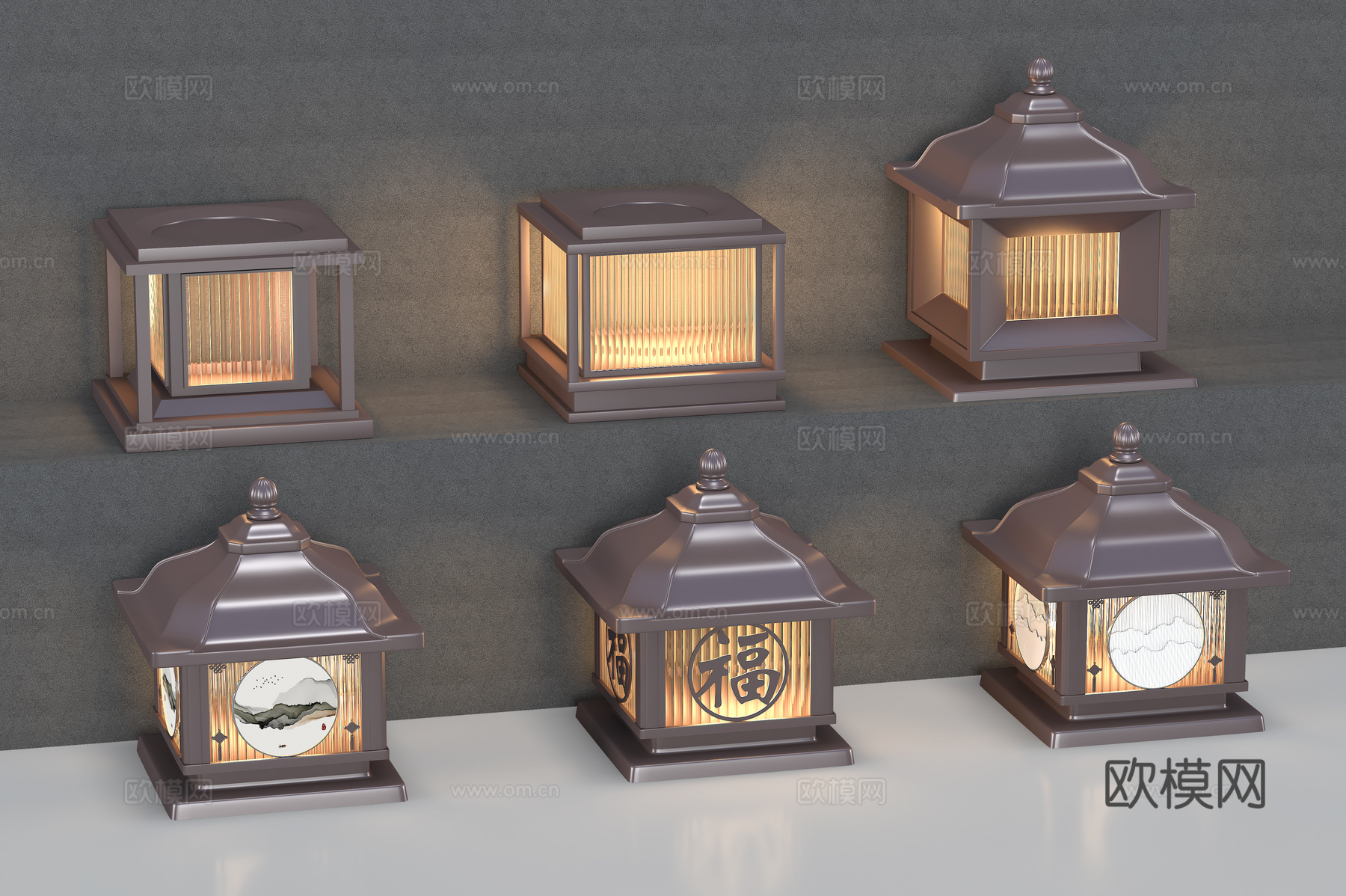 草坪灯 户外灯 景观灯su模型