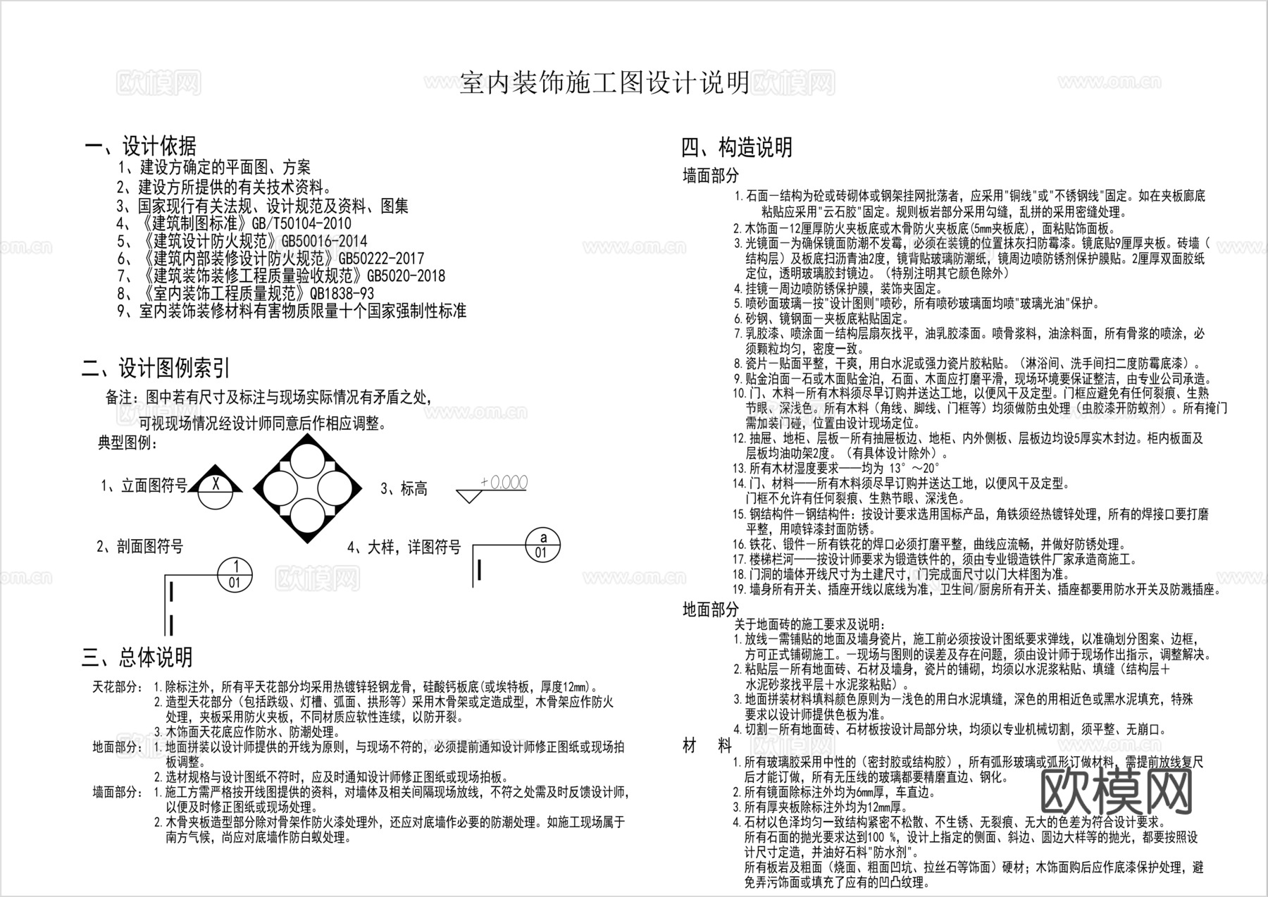 148平四室两厅极简家装cad施工图