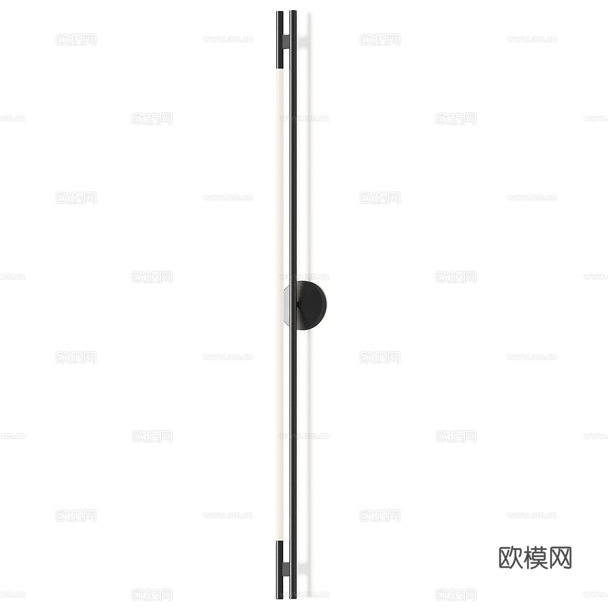 现代极简长条金属装饰壁灯3d模型下载（渲染图3）