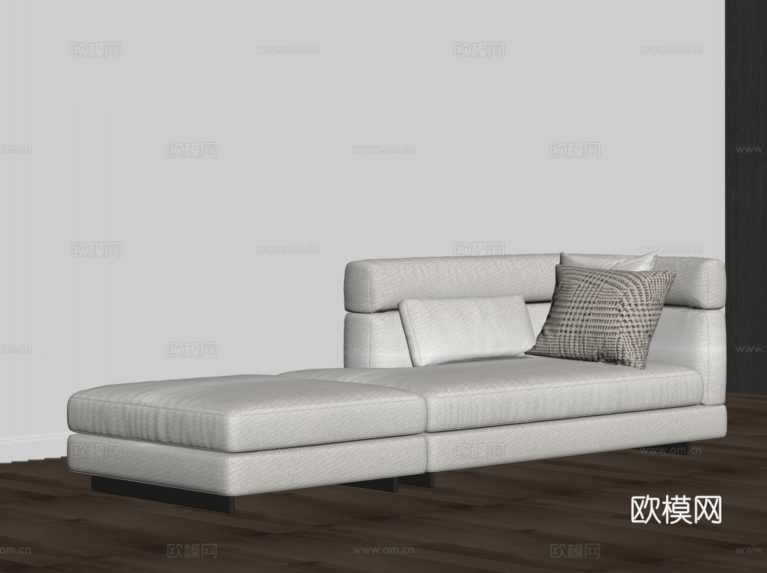 现代贵妃椅 沙发椅su模型