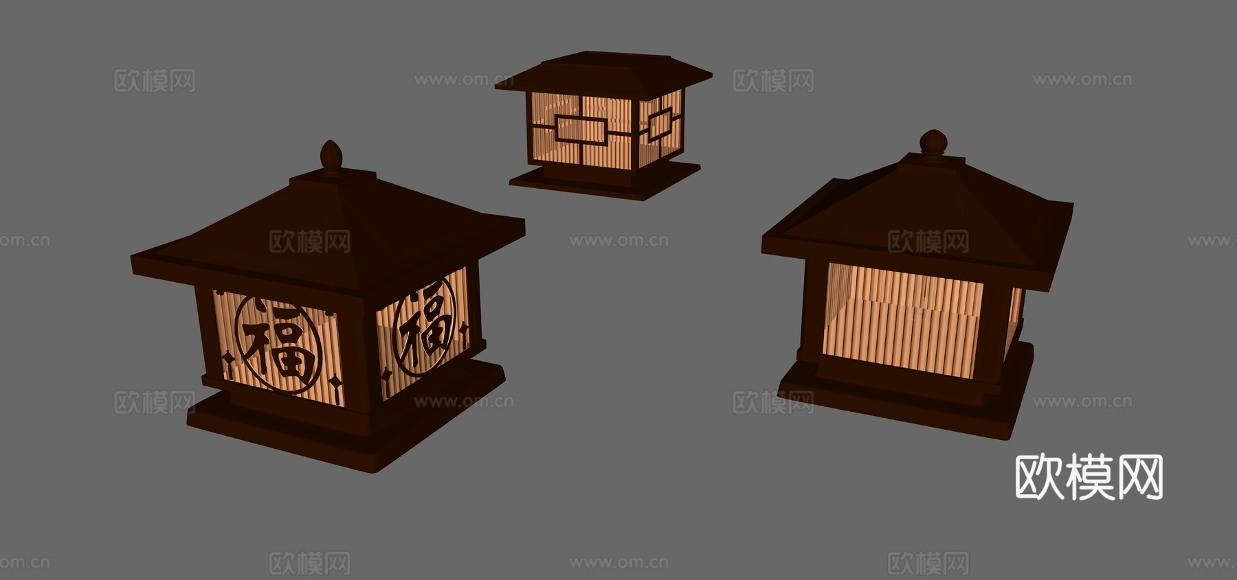 柱灯 太阳能灯 地灯su模型