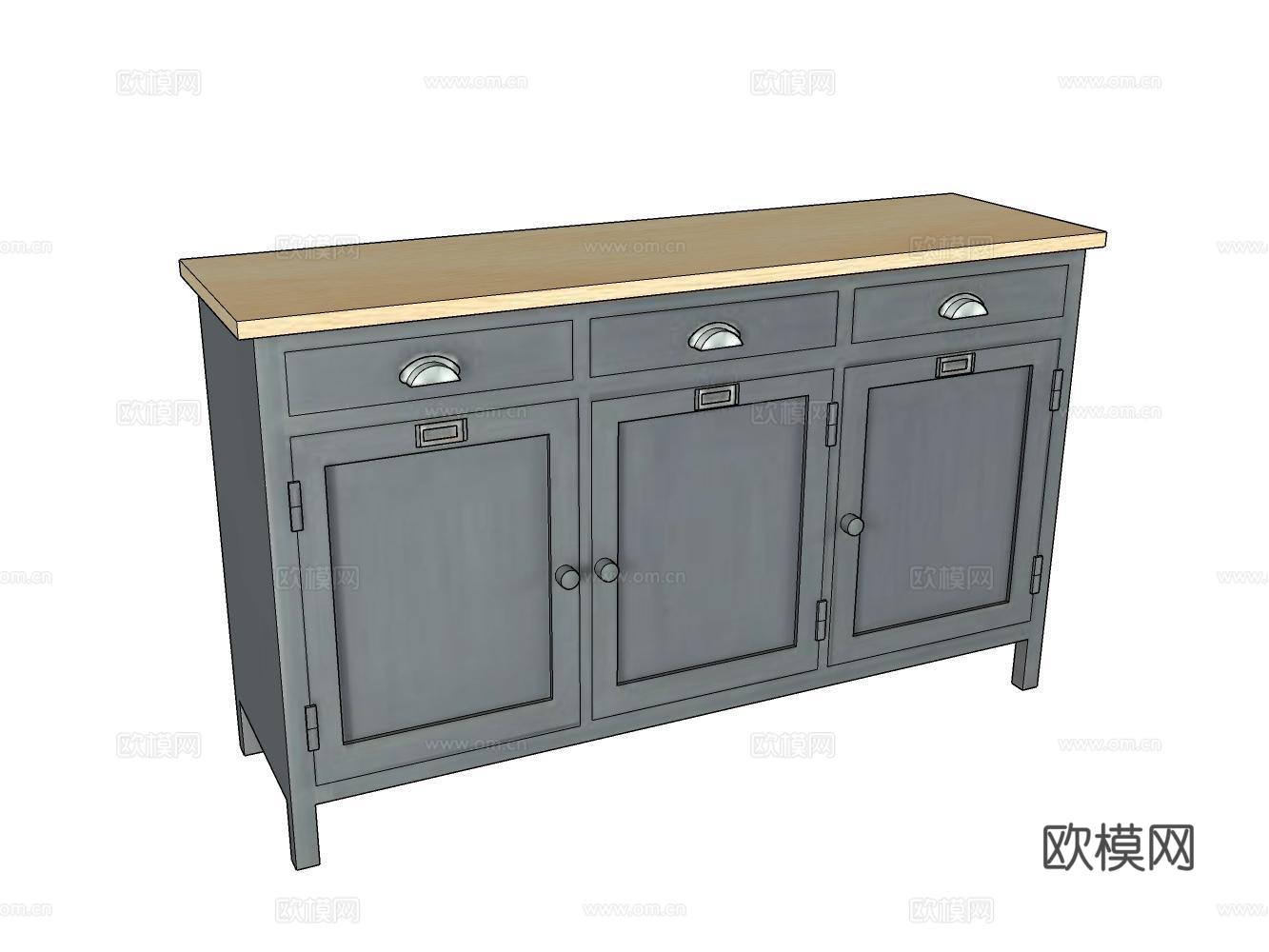 装饰柜su模型