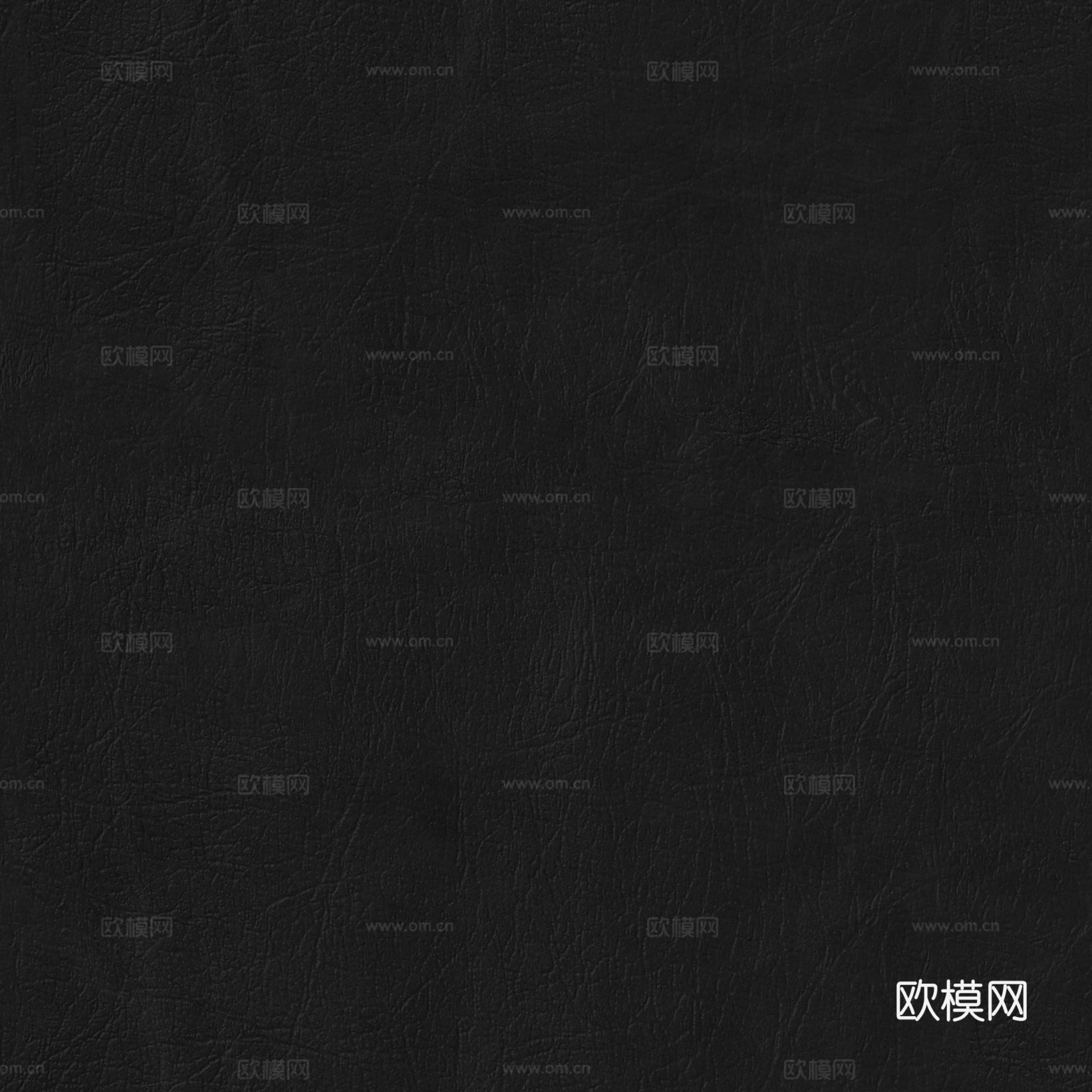 现代新中式粗纹皮革 黑色无缝皮纹皮革贴图