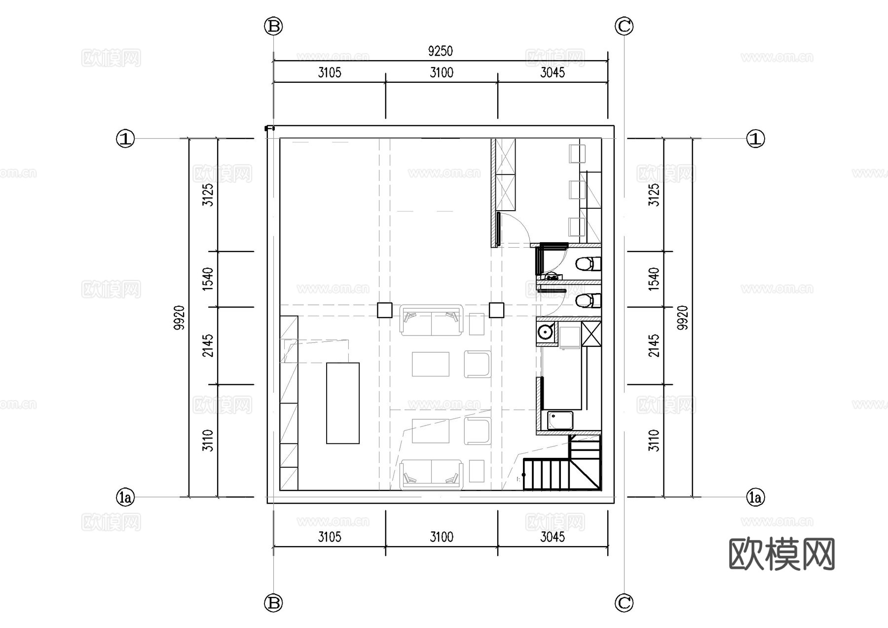 北京四合院民宿CAD施工图cad施工图
