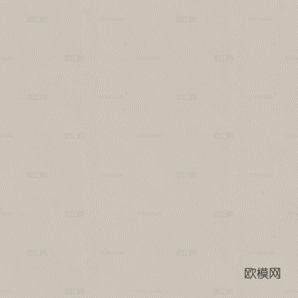 现代细纹无缝奶油白皮革皮纹贴图