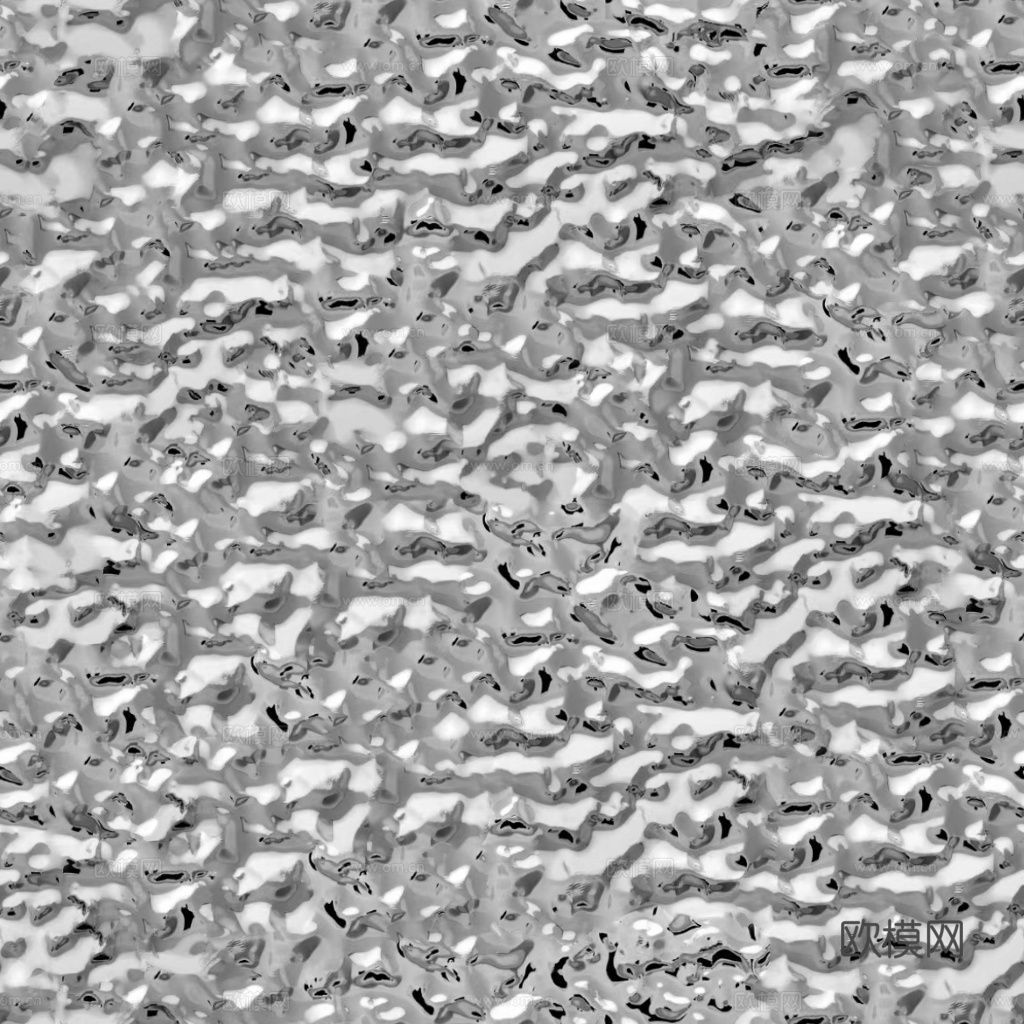 现代无缝银色水波纹不锈钢金属板