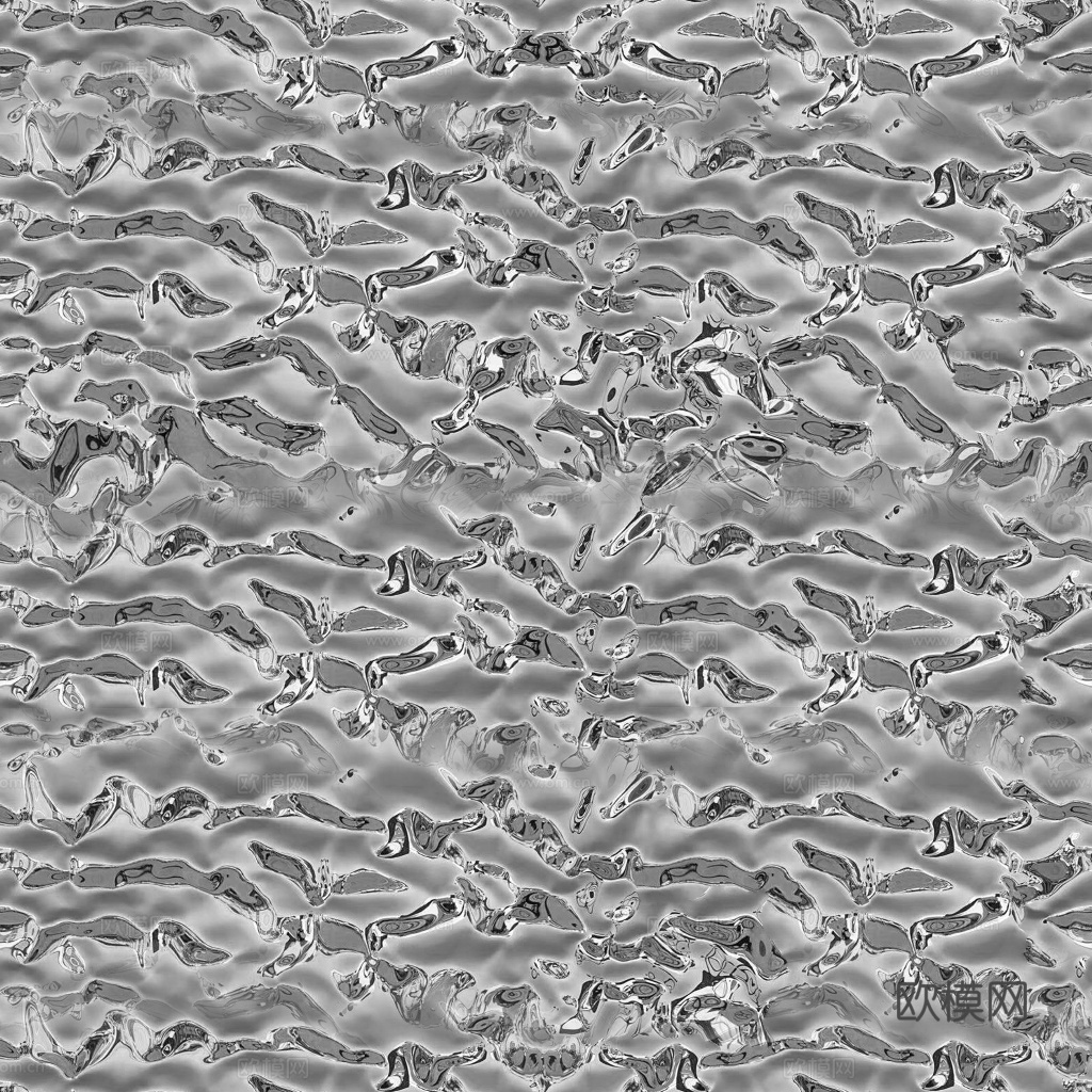 现代水波纹金属 无缝银色水波纹不锈钢金属