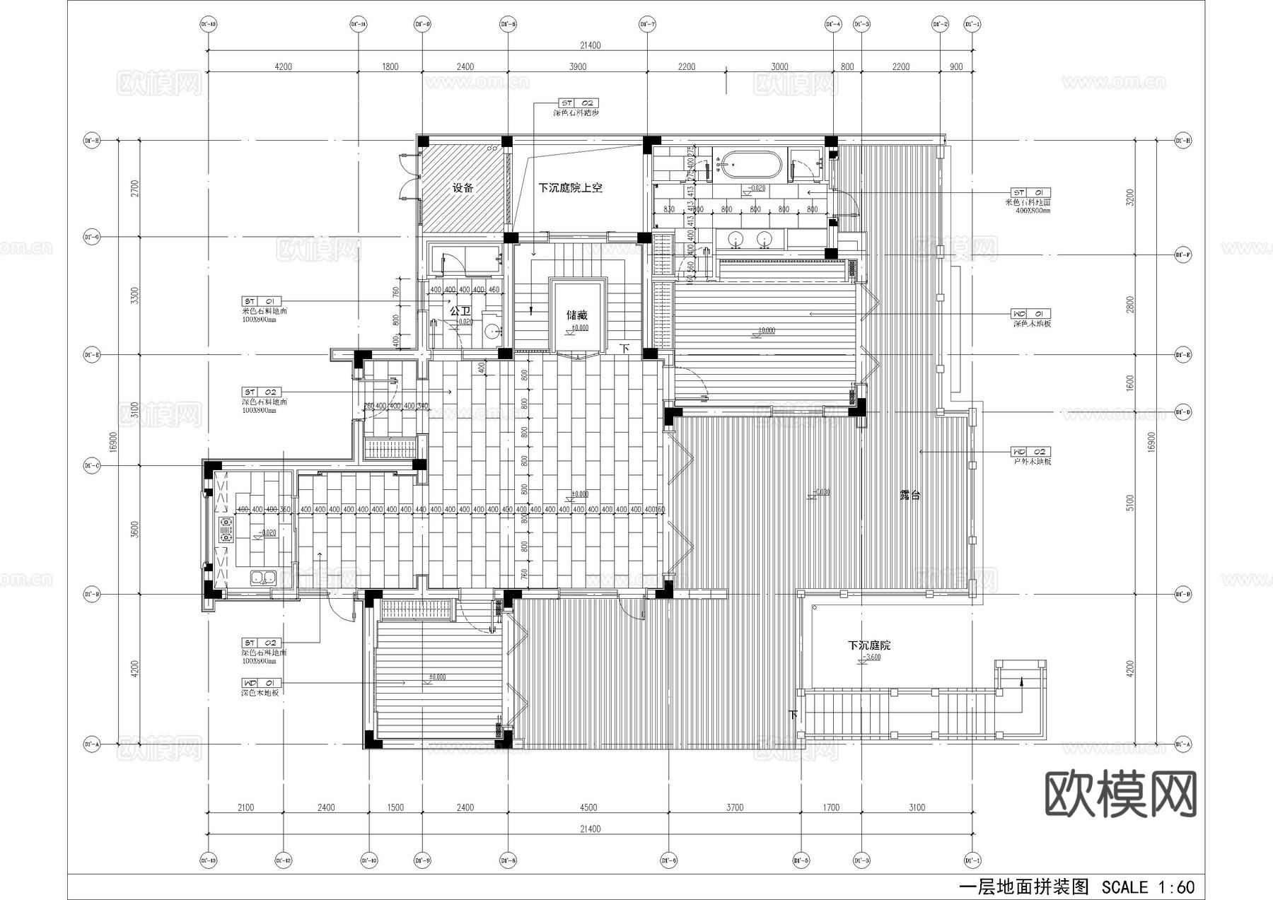 绿城桃花源别墅施工图cad施工图cad施工图