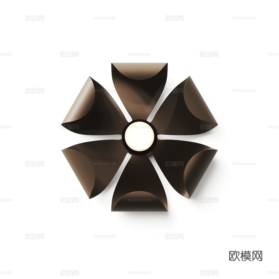 现代墙饰3d模型下载（渲染图3）