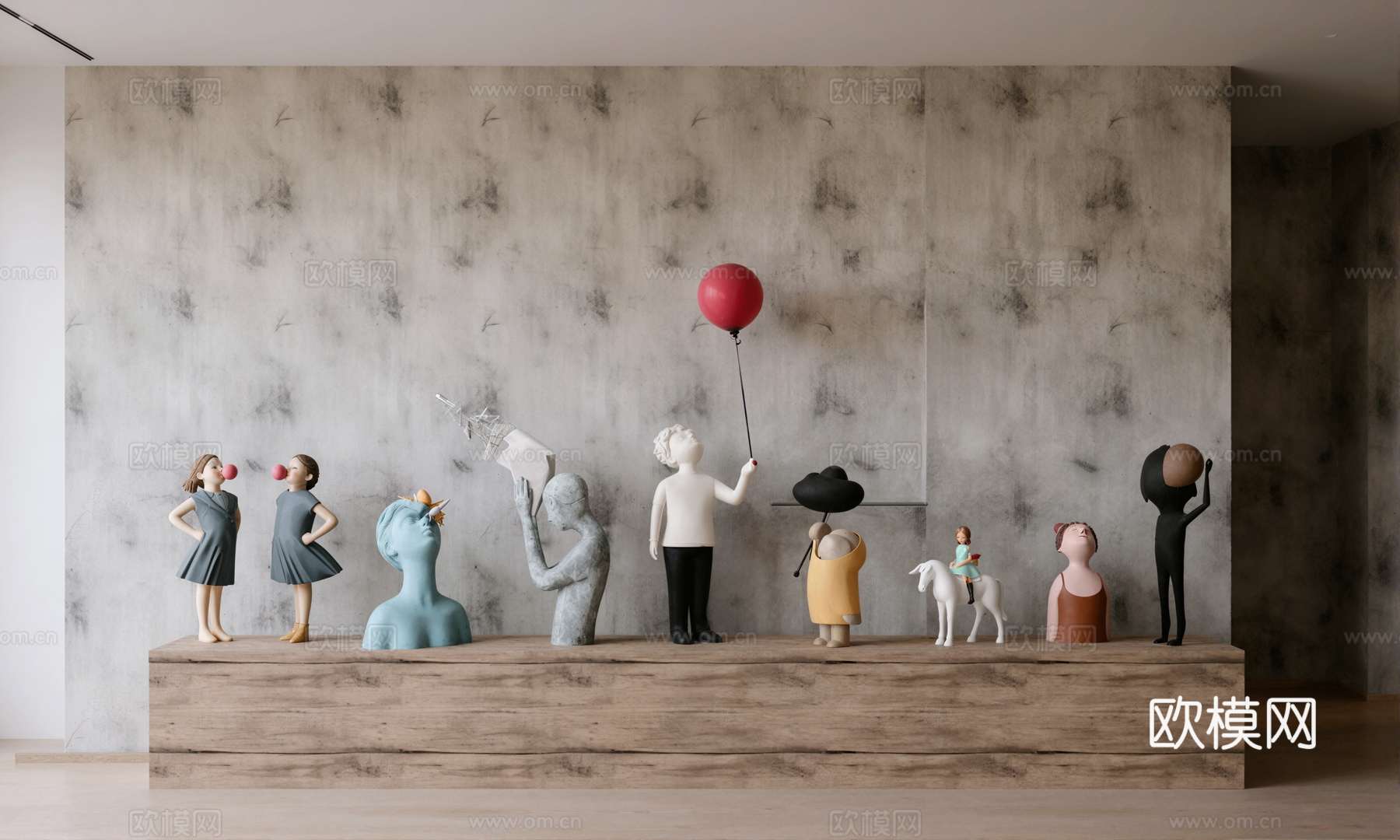 现代轻奢系列装饰摆件su模型