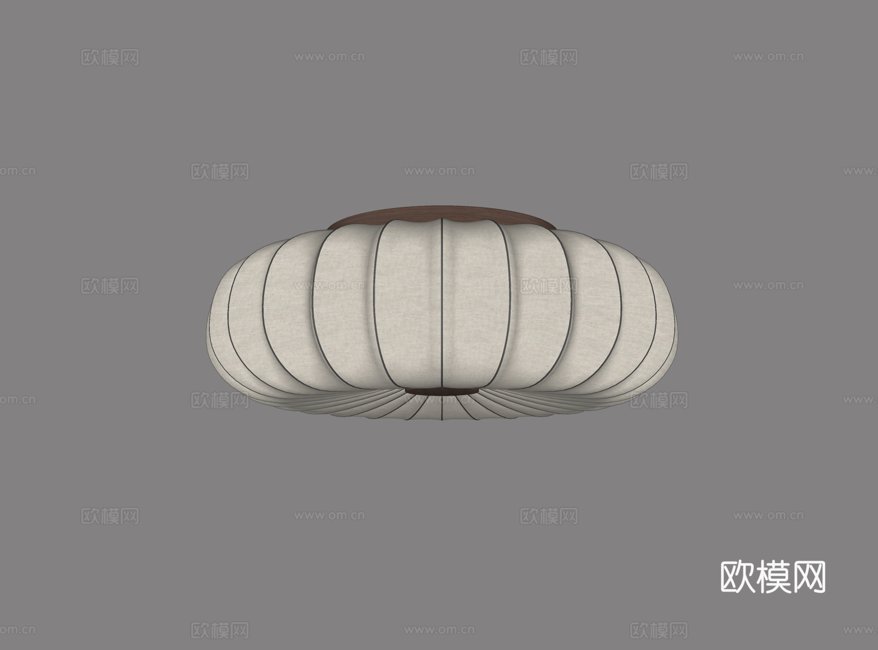 中古风吸顶灯 卧室吸顶灯su模型